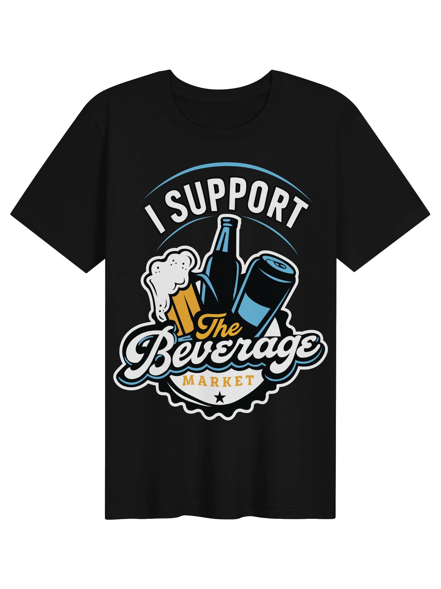 Single Side Unisex Support Shirt - Blue Accents product image (2)