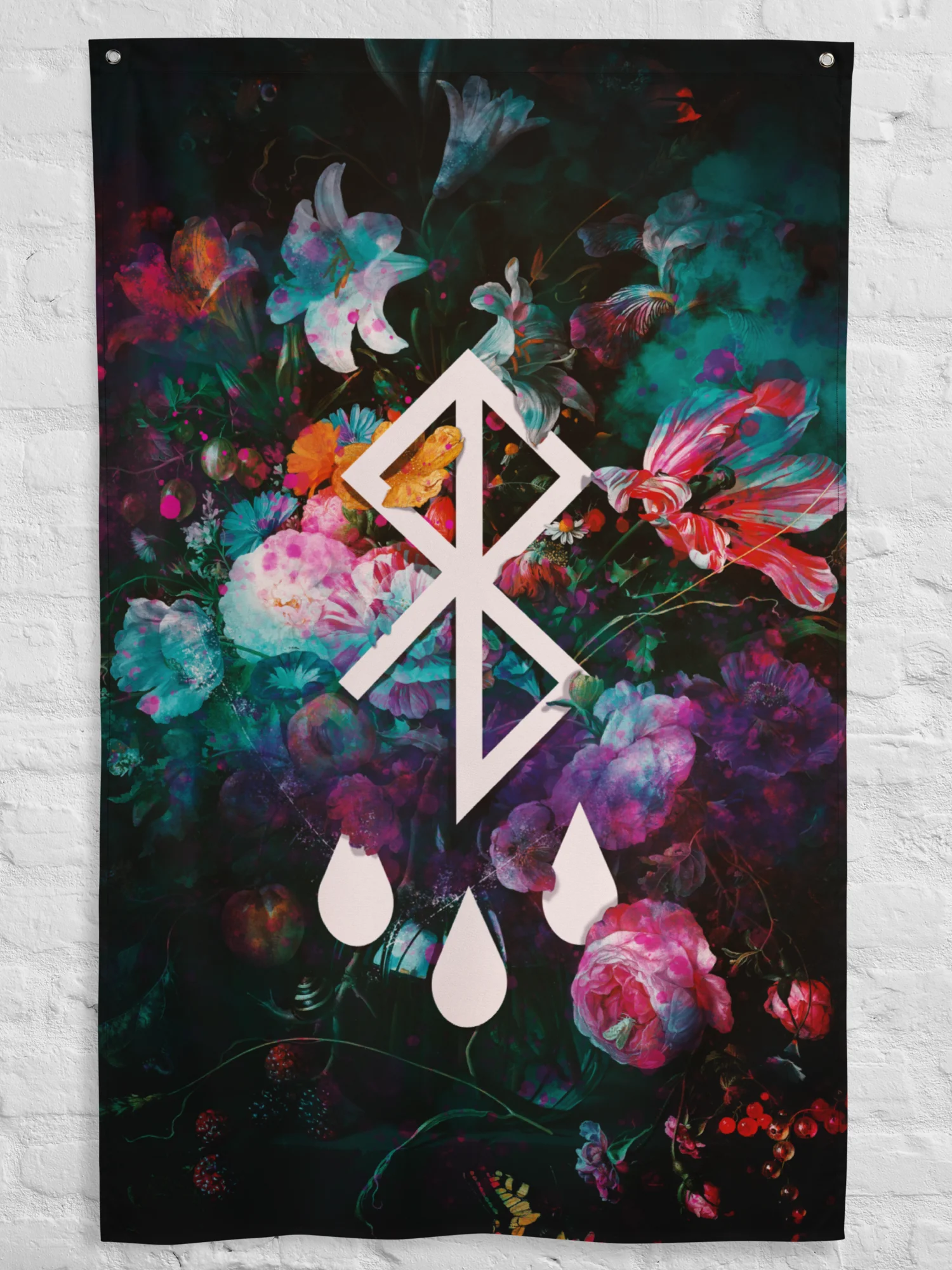 Michael Lafko - "Floral" Wall Flag product image (2)