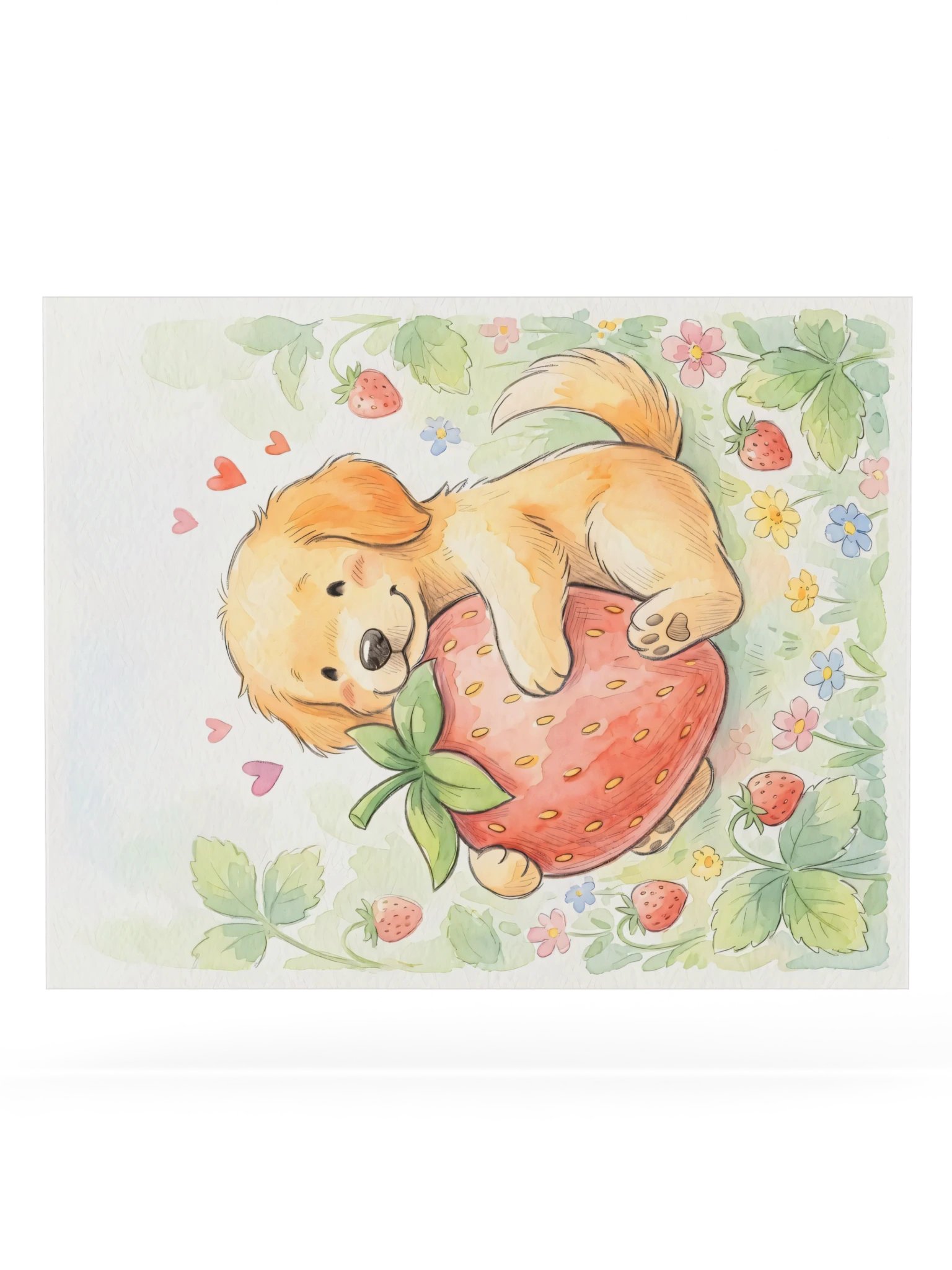 Strawberry Hug Golden Poster product image (20)