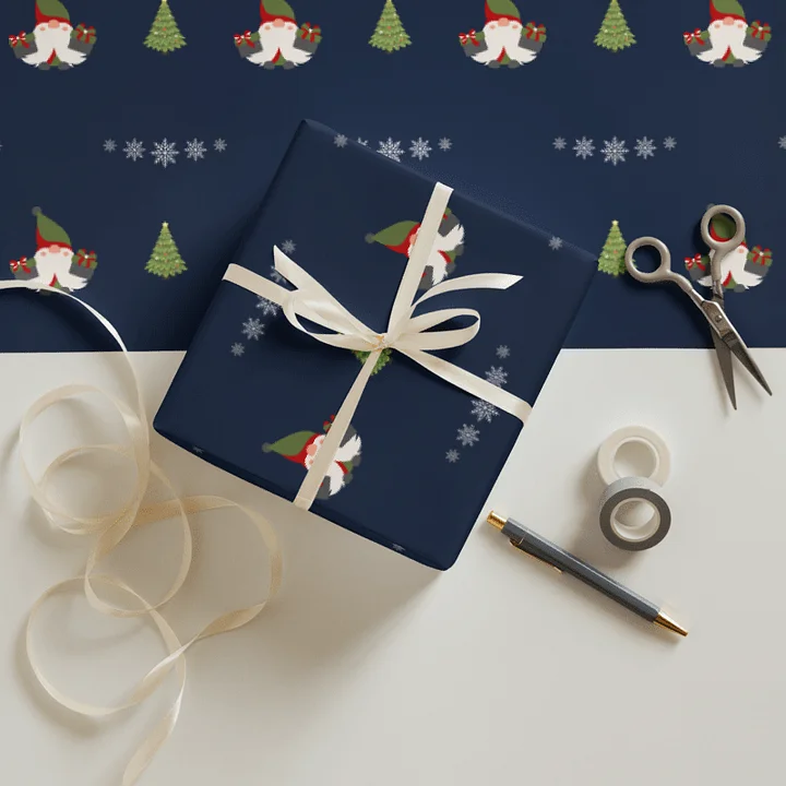 Gnomes & Trees Festive Wrapping Paper Set product image (1)