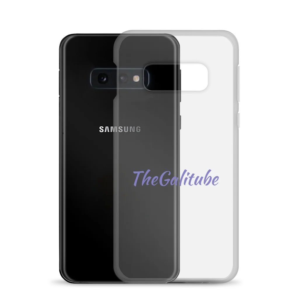 Purple Cursive Samsung® Clear Case product image (24)
