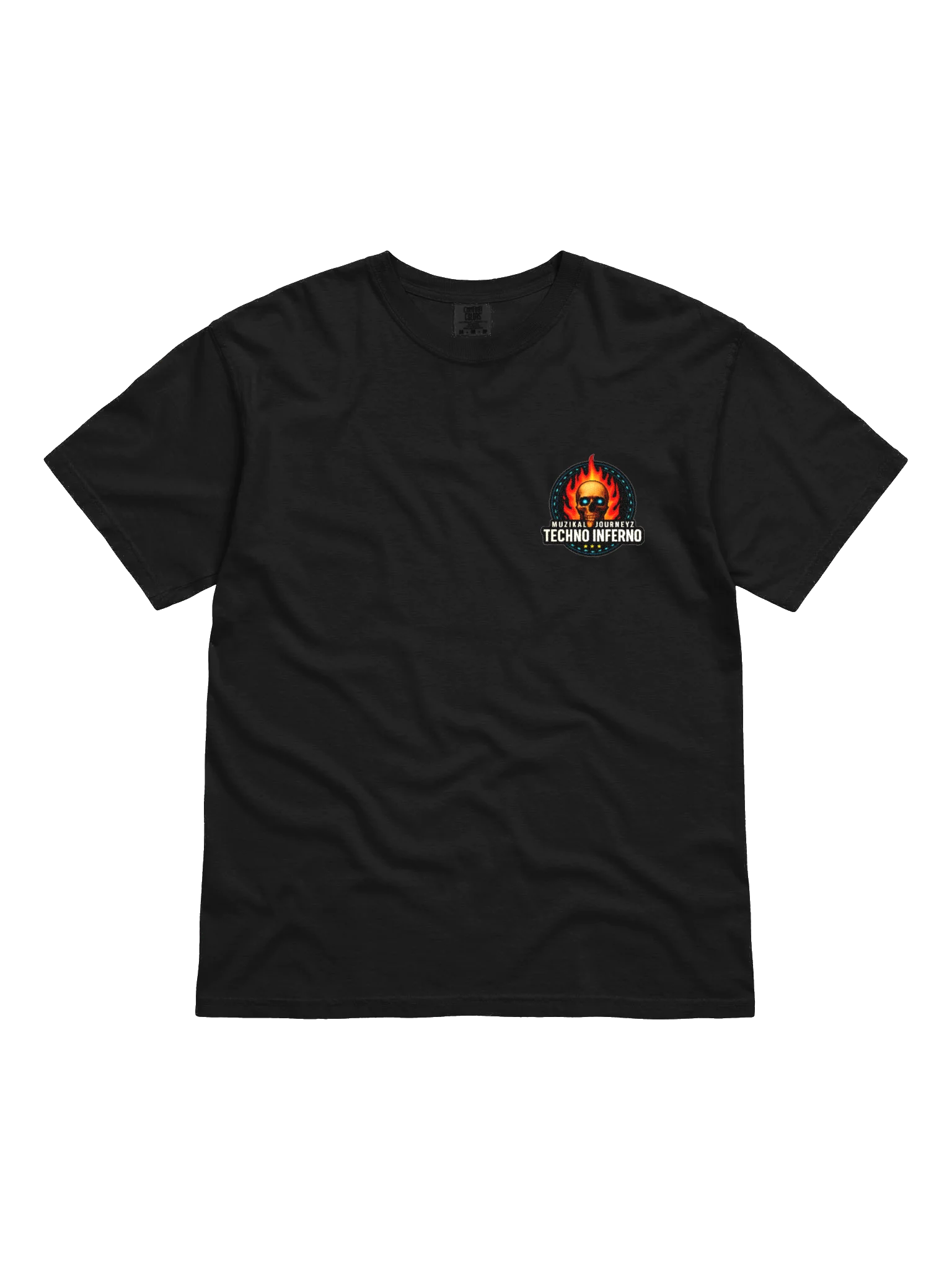 Techno Inferno Skull Emblem T-Shirt product image (1)