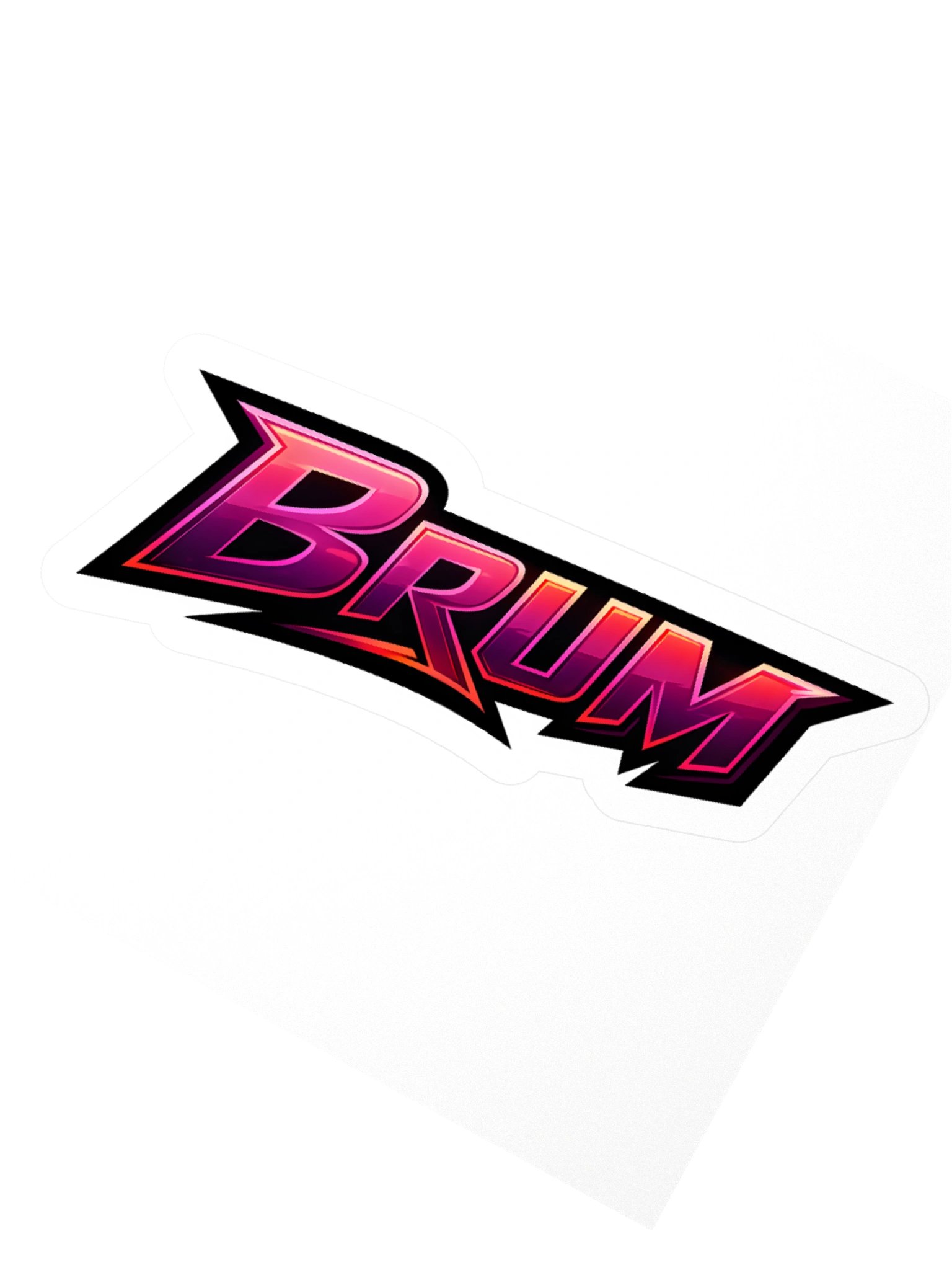 BRUM Neon Kiss Cut Sticker product image (5)
