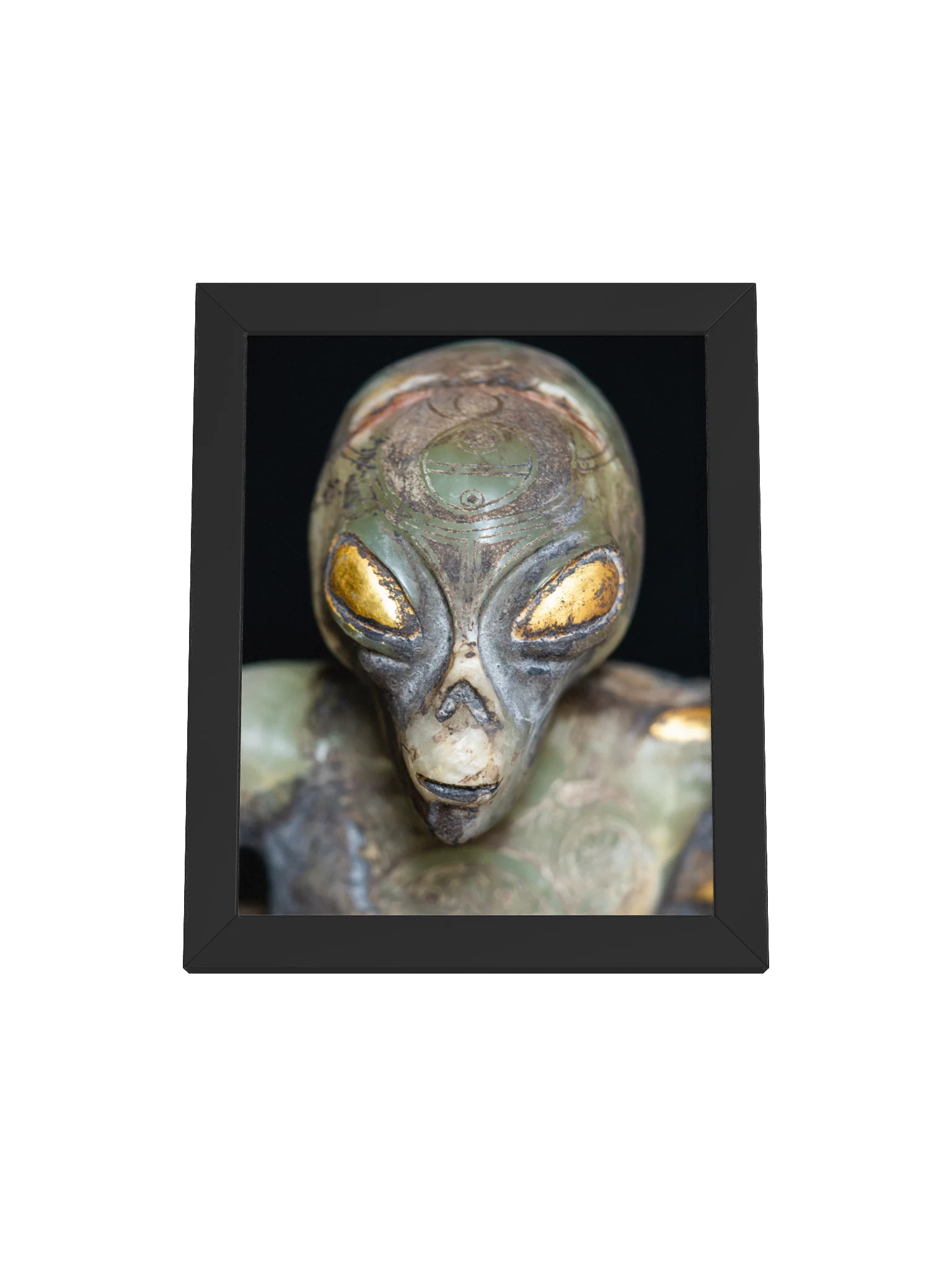 Aliencarving's Onyx Guardian Framed Print product image (6)
