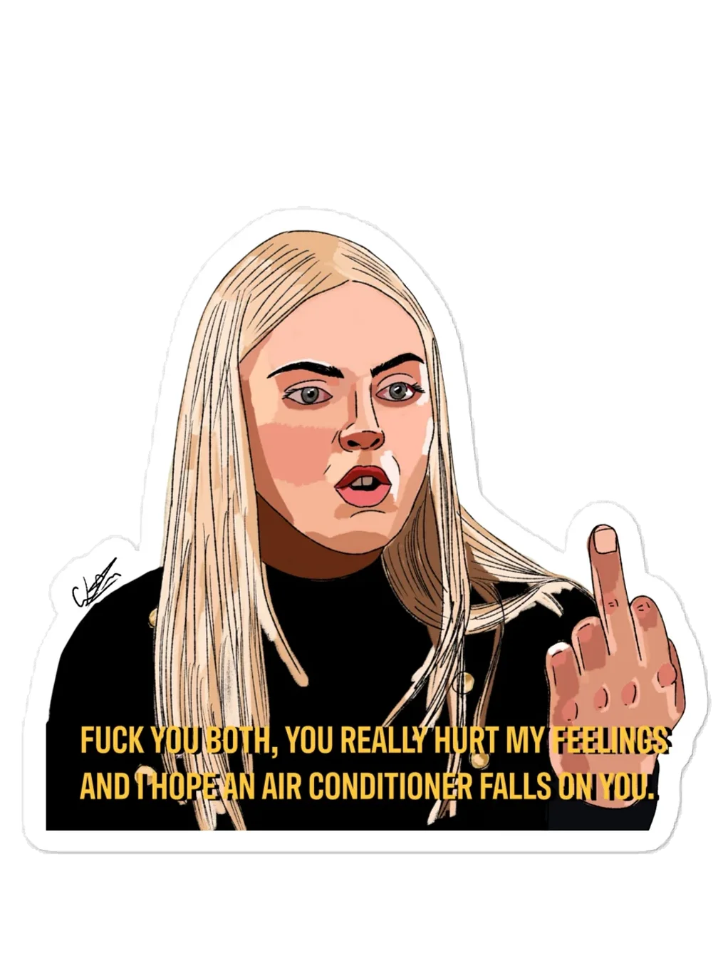 Pissed Leighton Sticker product image (1)