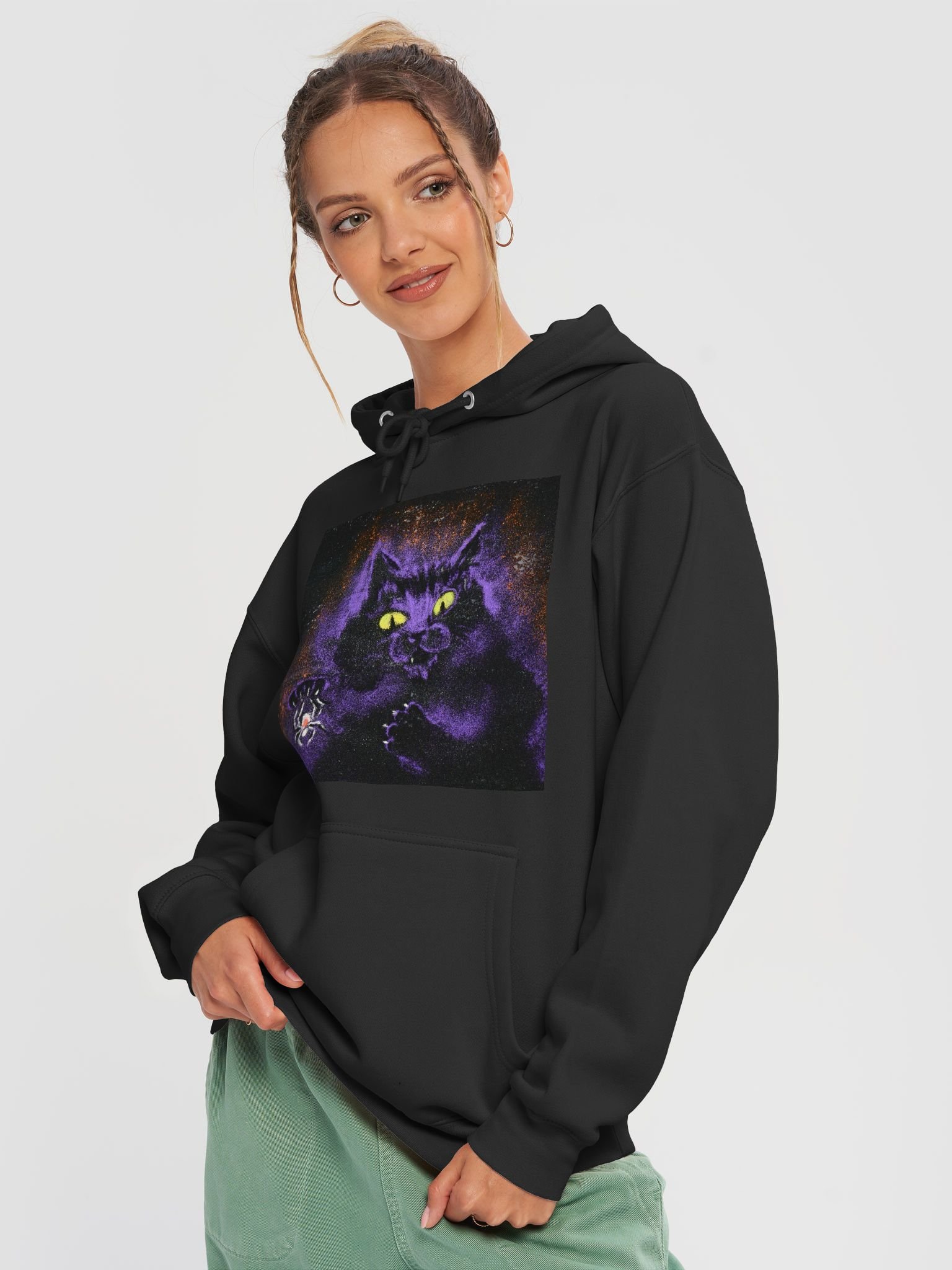 Purple Cat Hoodie product image (3)