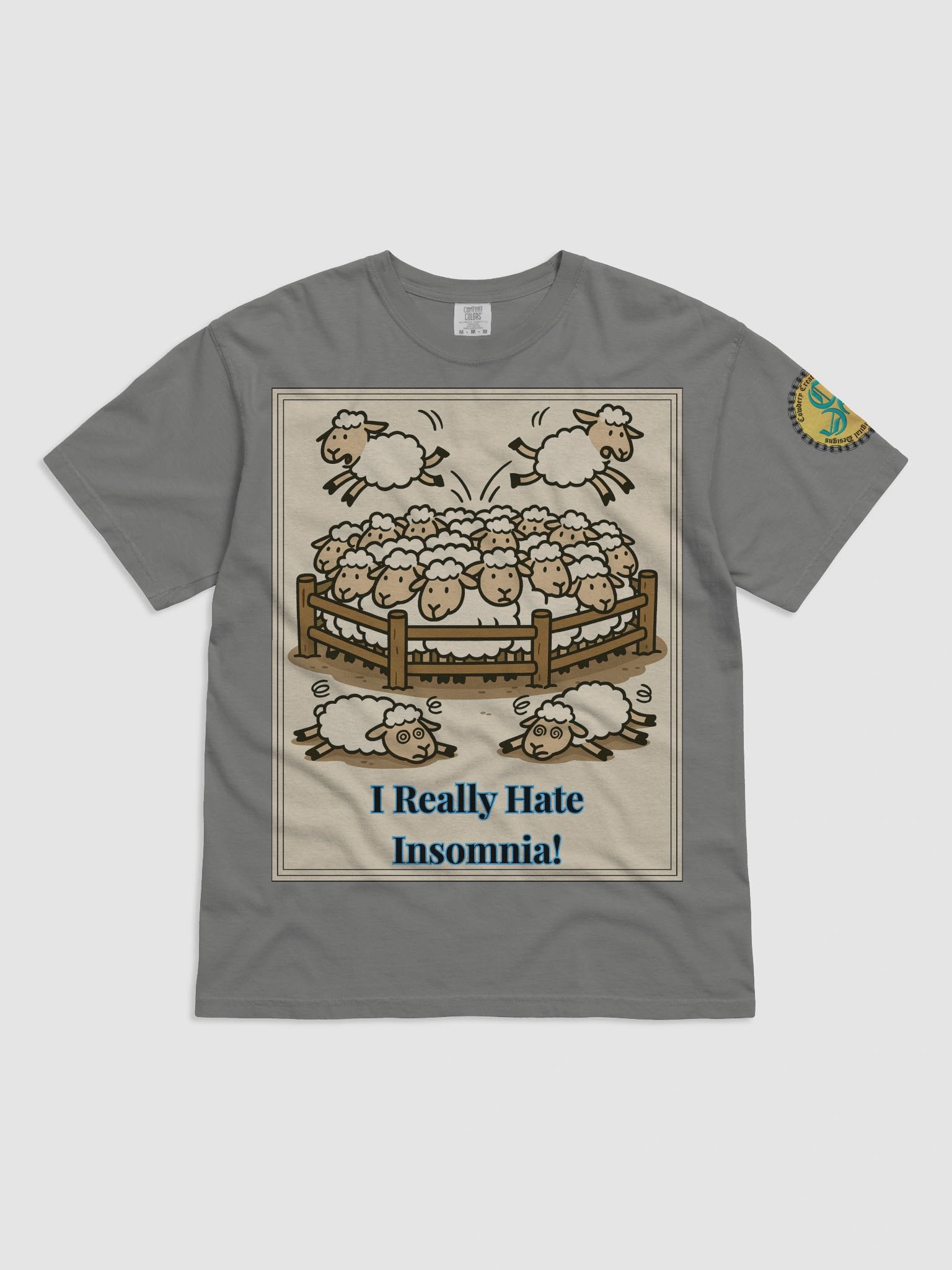 I Really Hate Insomnia (Both) Comfort Colors Garment-Dyed Heavyweight T-Shirt Colors (3) product image (3)