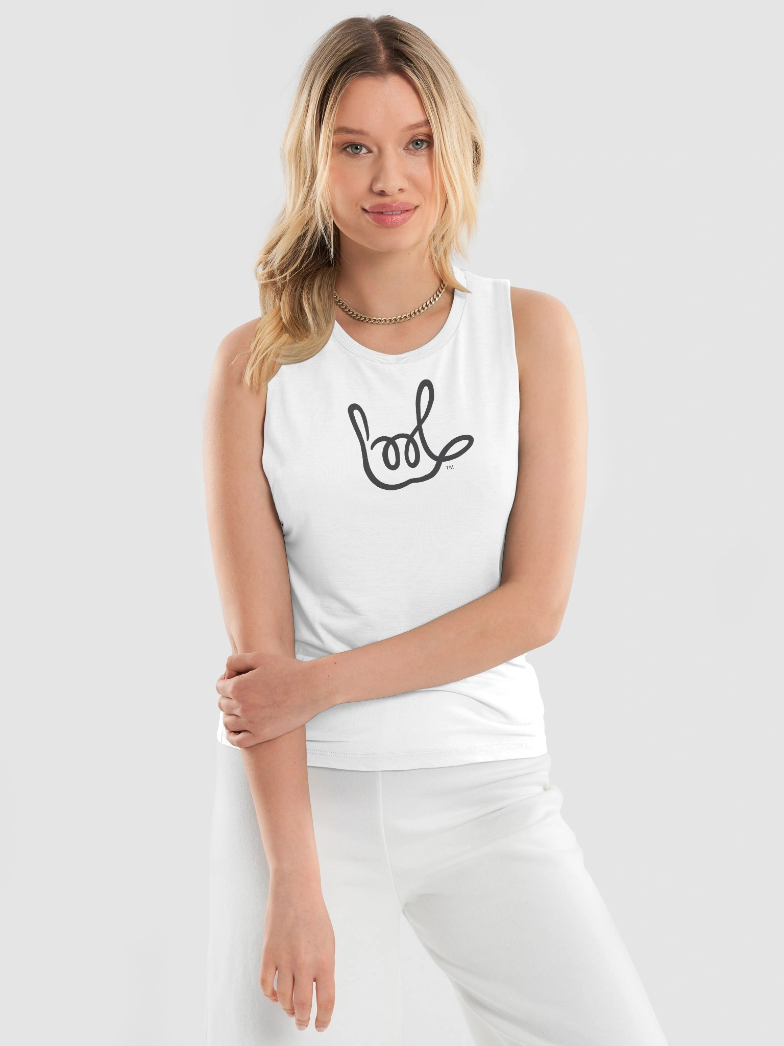 Forever ILY Gray Flow Tank product image (3)