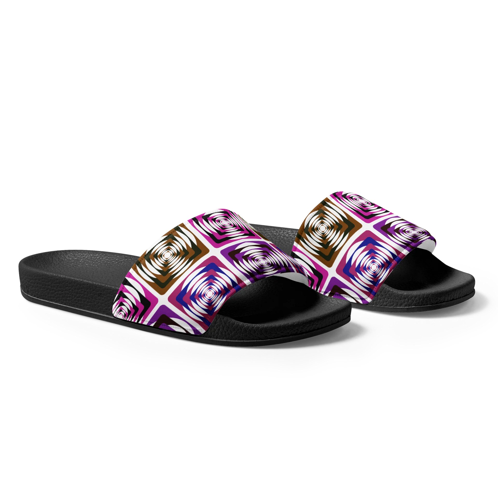 Hypnotic Geometric Women's Slides product image (1)