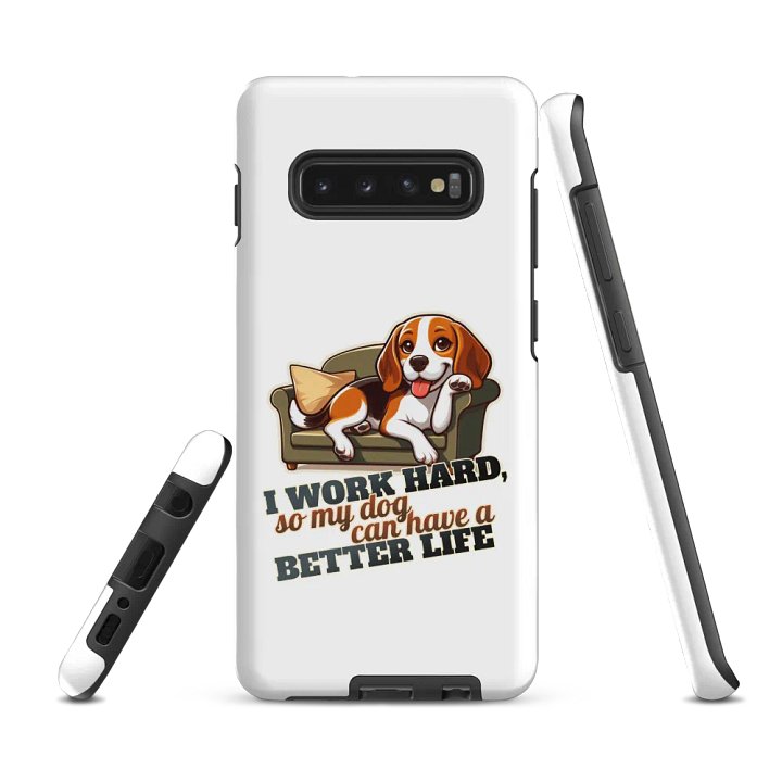 Work Hard - Beagle Sofa Tough Case for Samsung® product image (3)