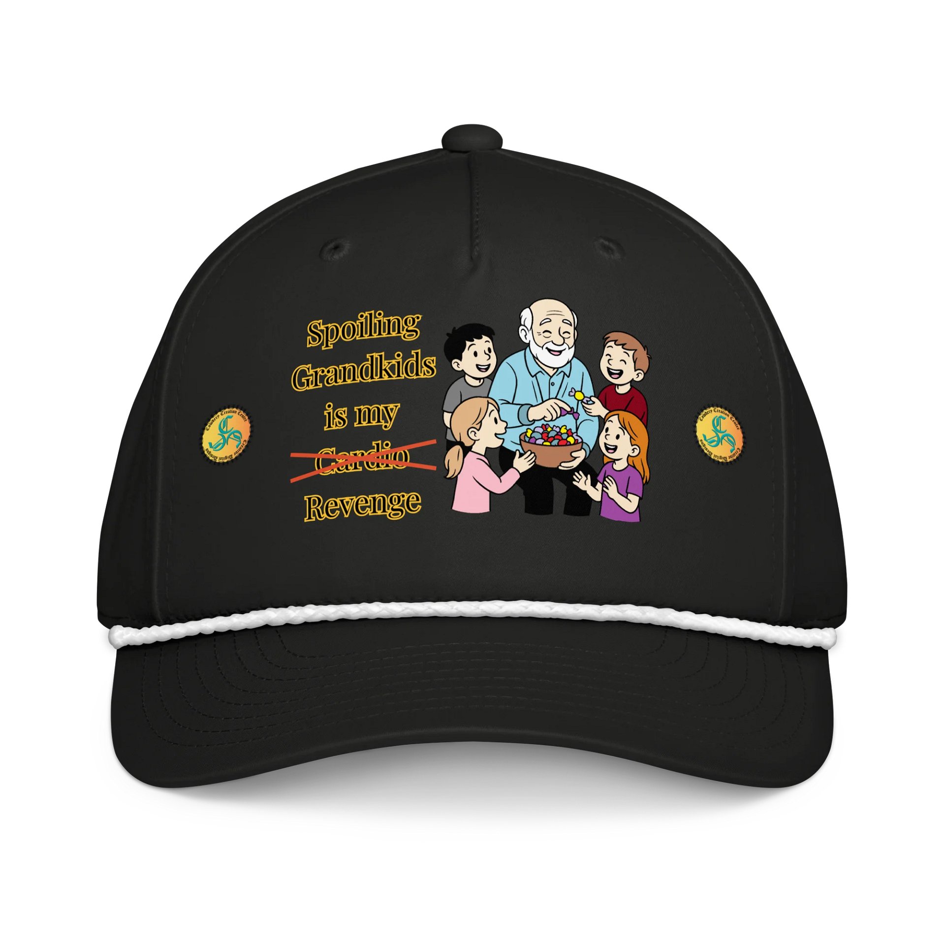 Spoiling Grandkids is my Cardio (Male) Richardson Five-Panel Classic Rope Cap product image (1)