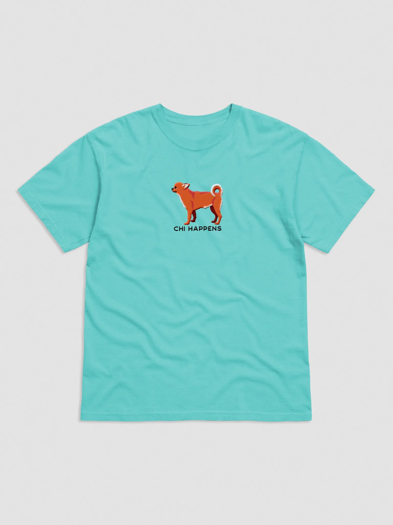 Chi Happens T-Shirt(Embroidered) of a Chihuahua(Red) product image (4)