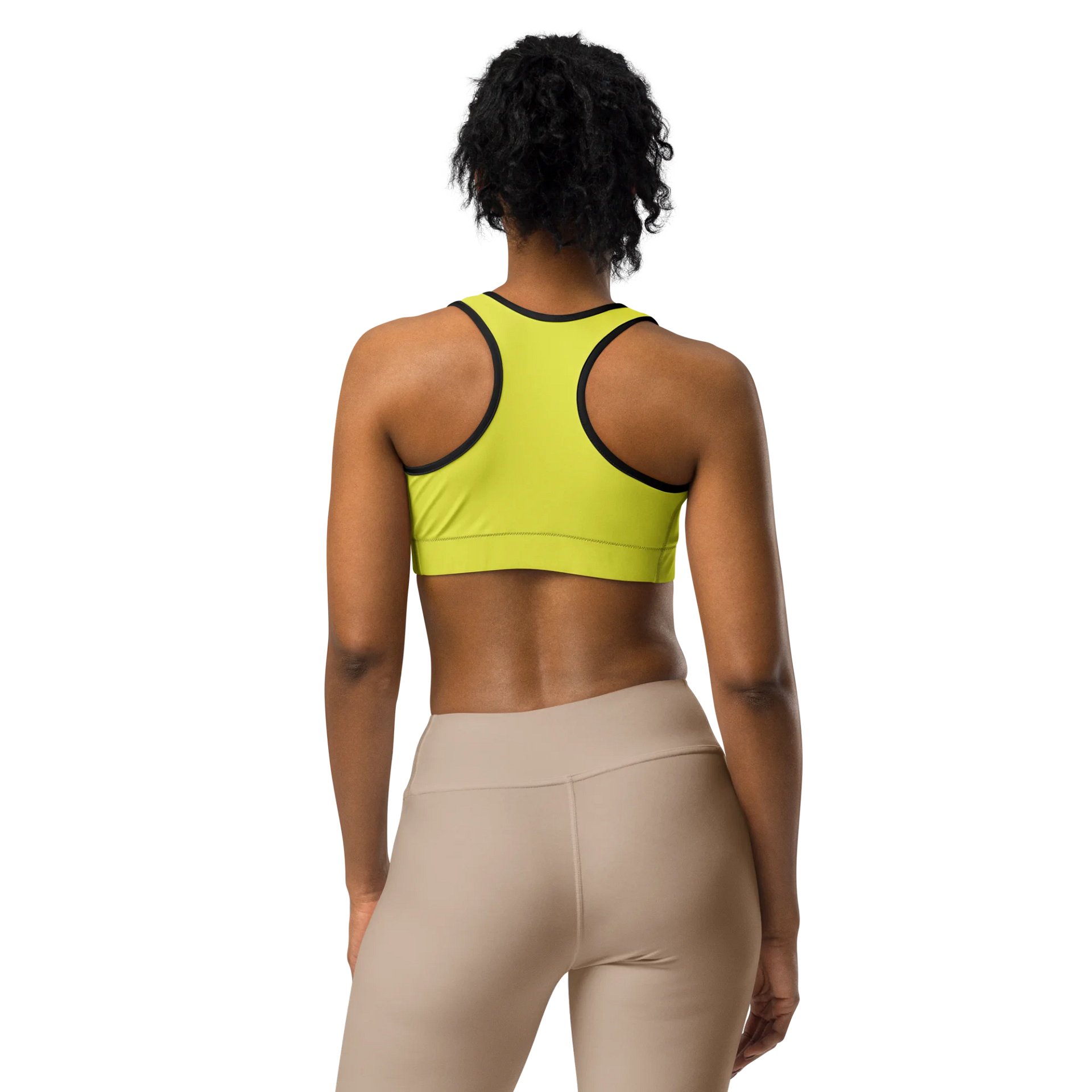 Synthsquatch Fitness Sports Bra (Neon Yellow) product image (3)