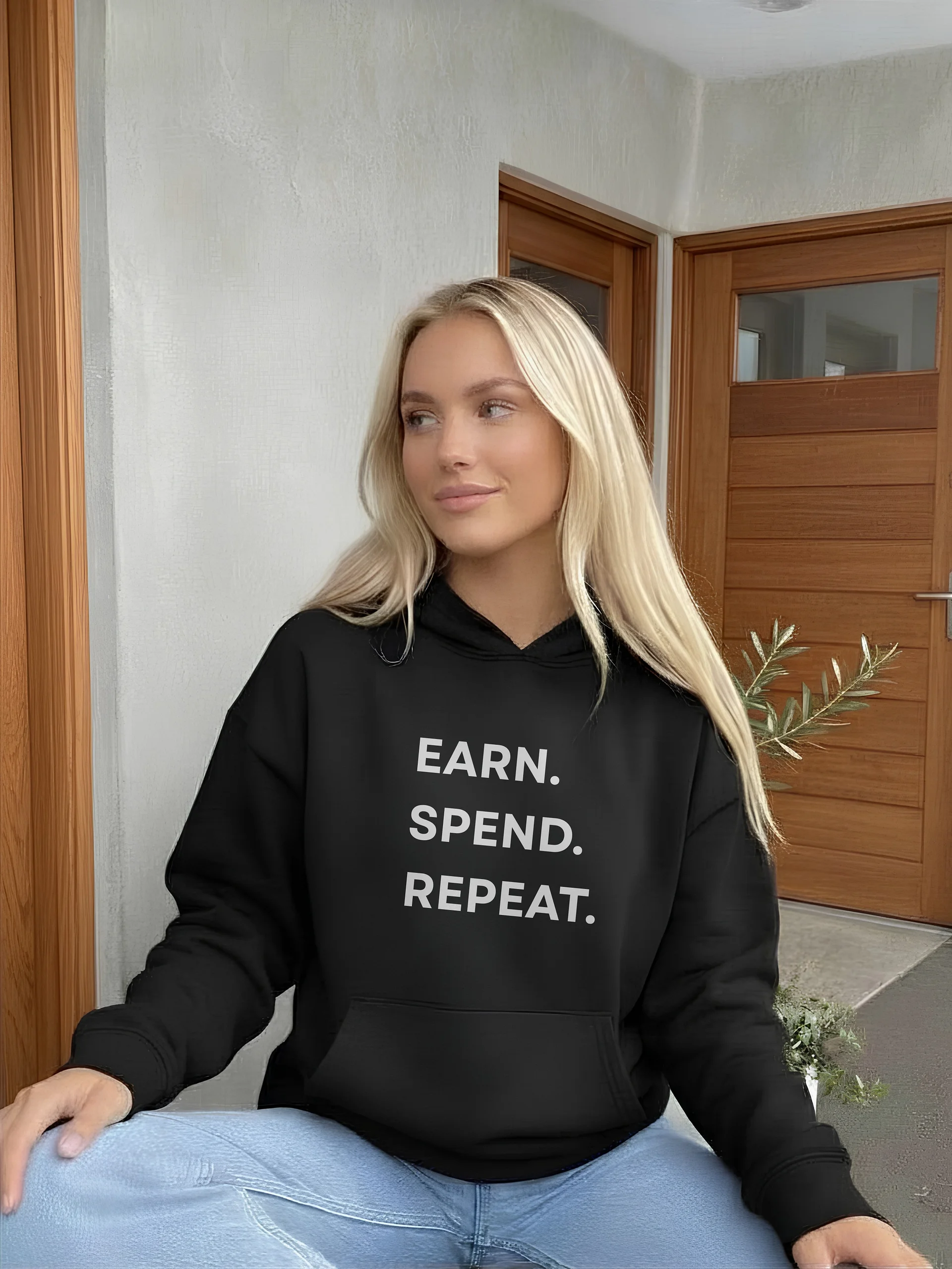 Earn Spend Repeat Hoodie product image (1)