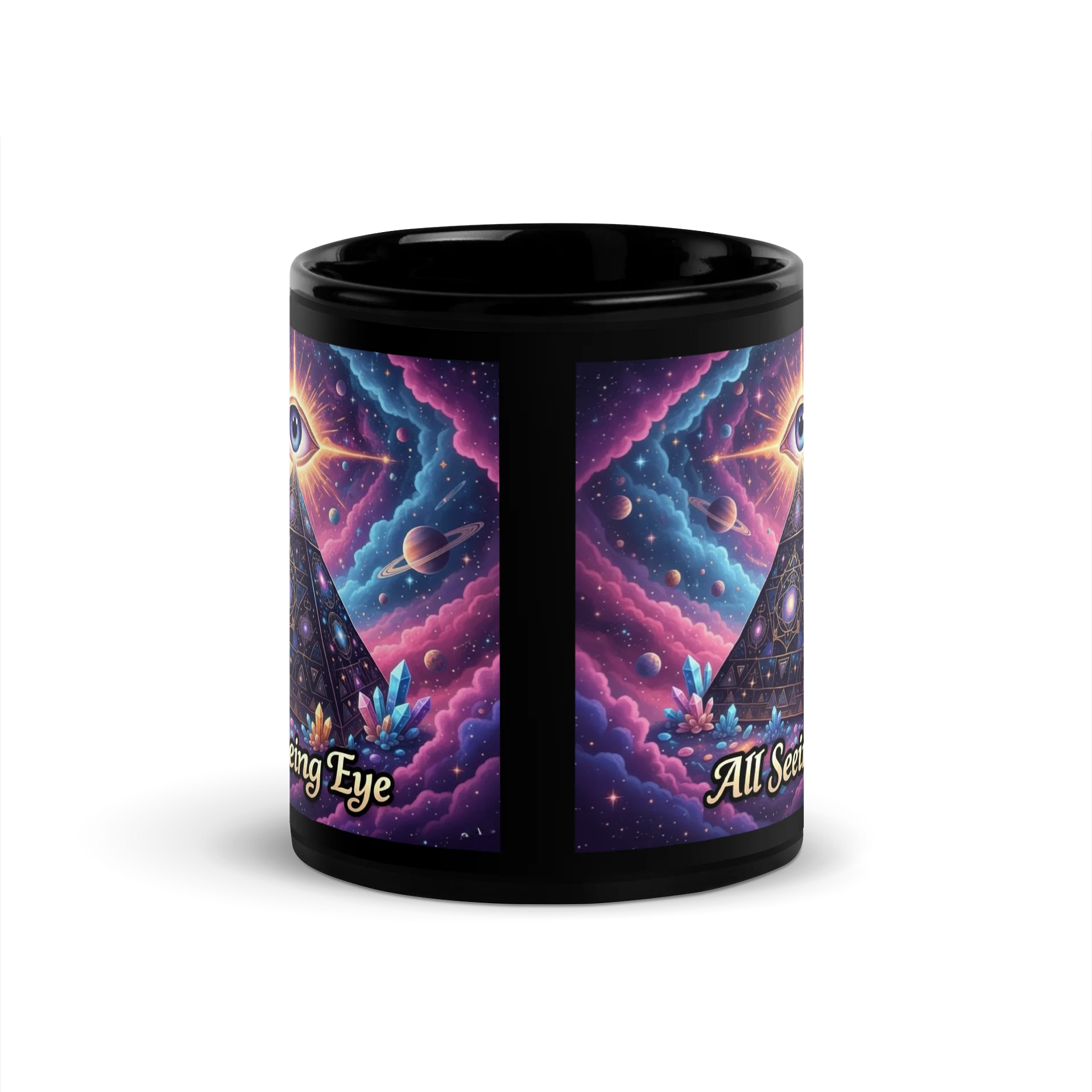 All Seeing Eye. -Black Glossy Mug product image (4)