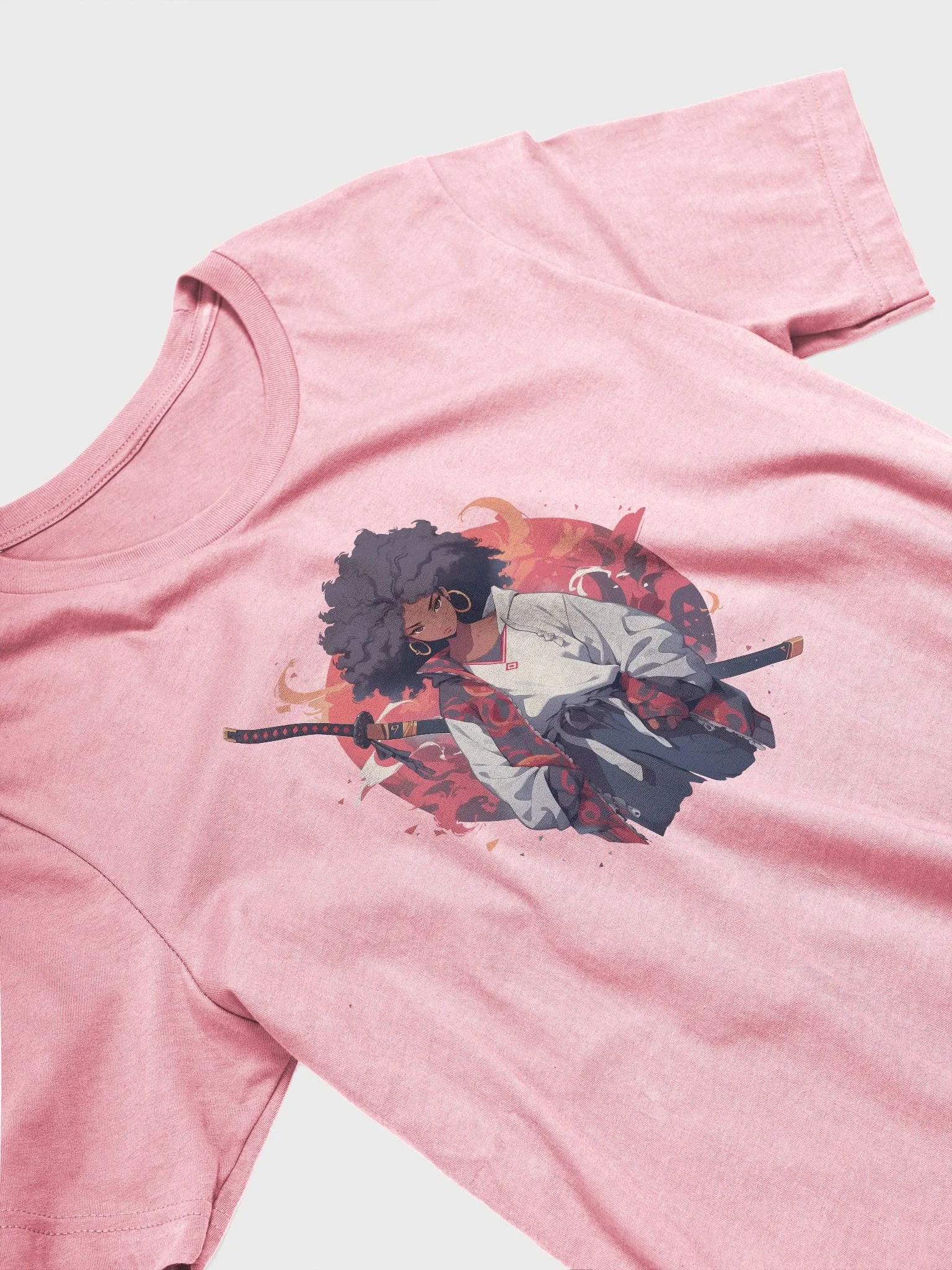 Urban Black Samurai Girl T-Shirt product image (2)