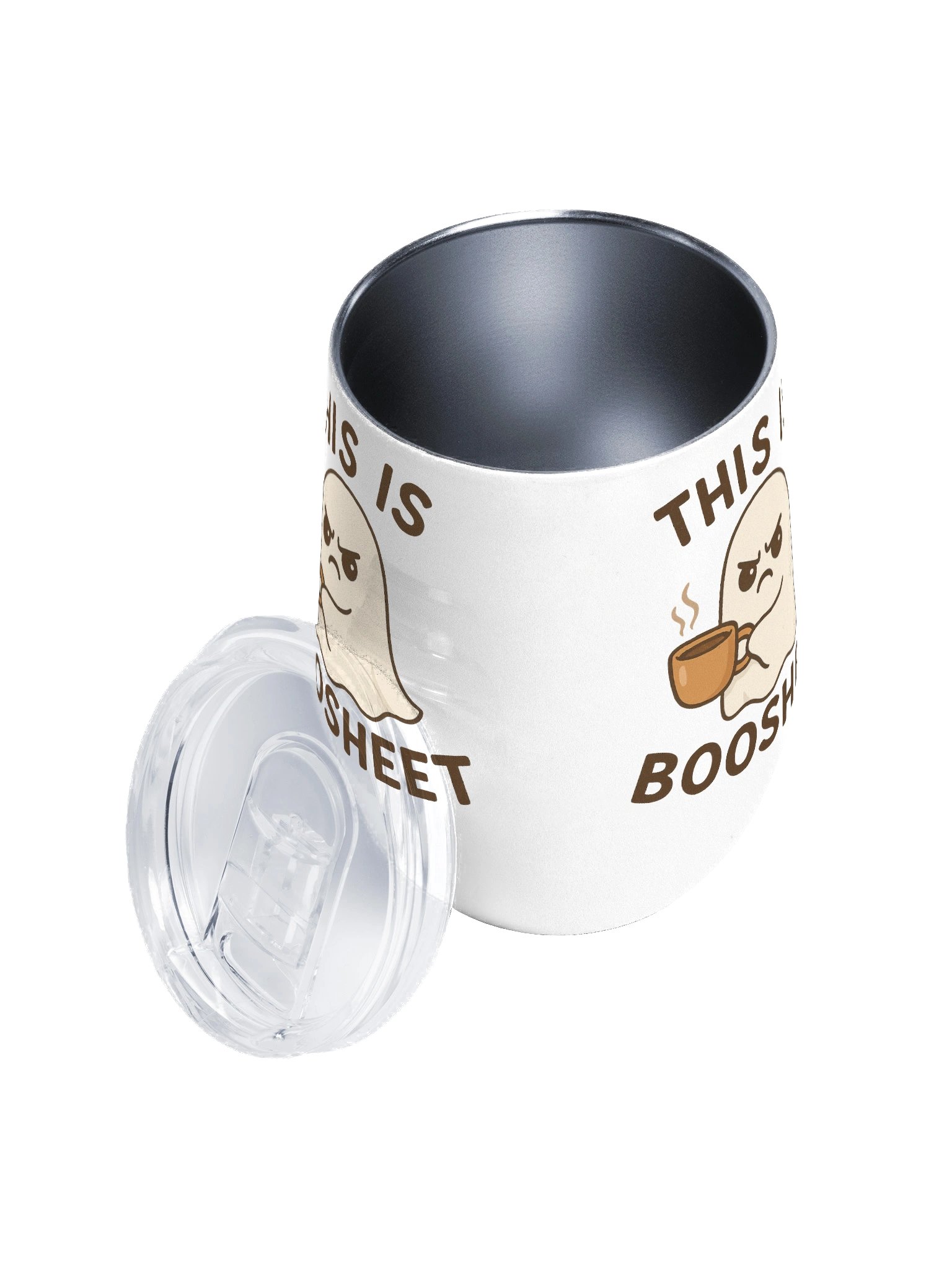 Sip Happens This is Boosheet Portable Coffee Tumbler Durable Stainless Steel Double-Walled Design Perfect for Wine Nights Coffee Mornings and Everyday Use product image (3)