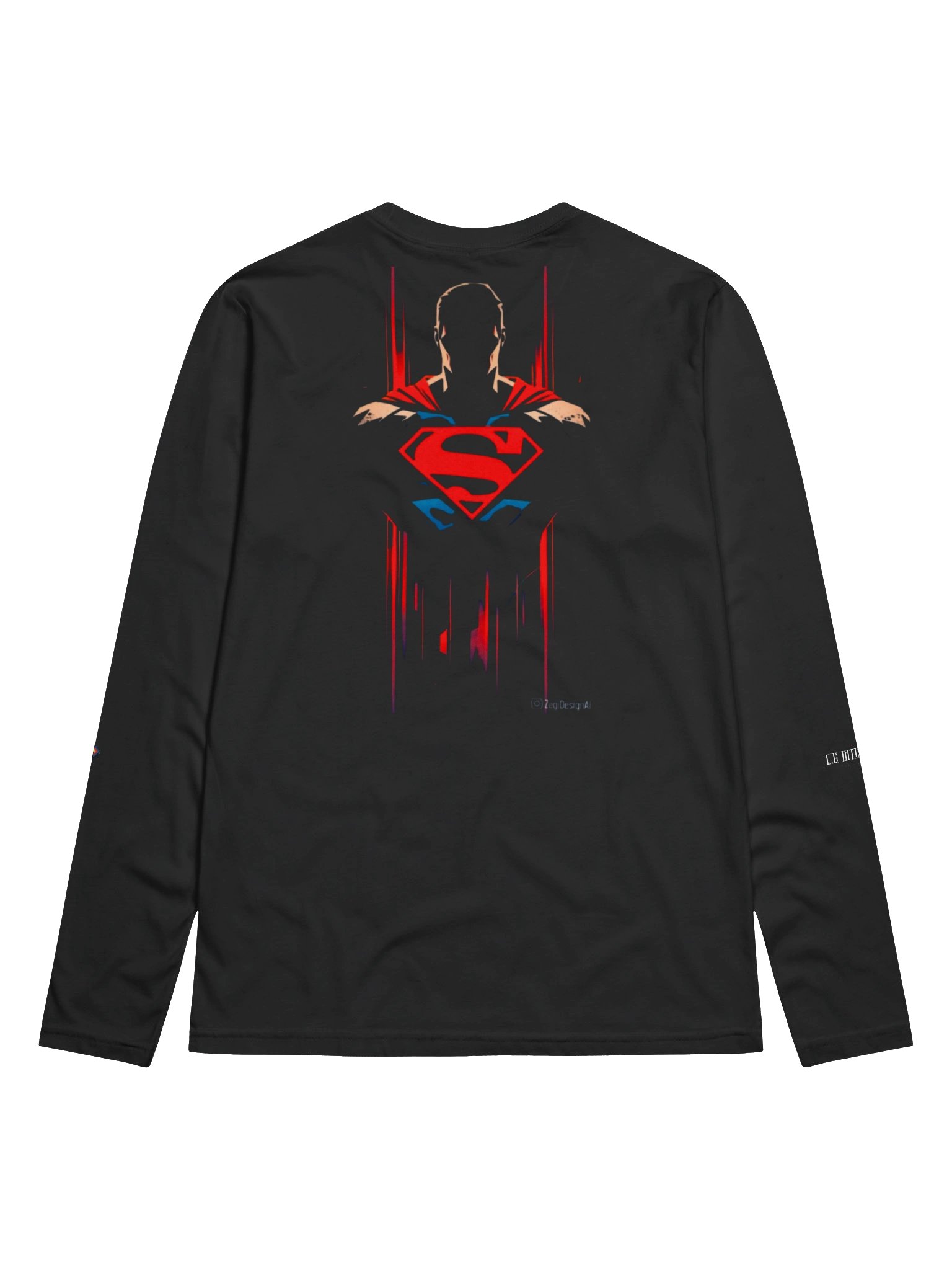 Superman Logo Breakthrough Long Sleeve Shirt product image (2)