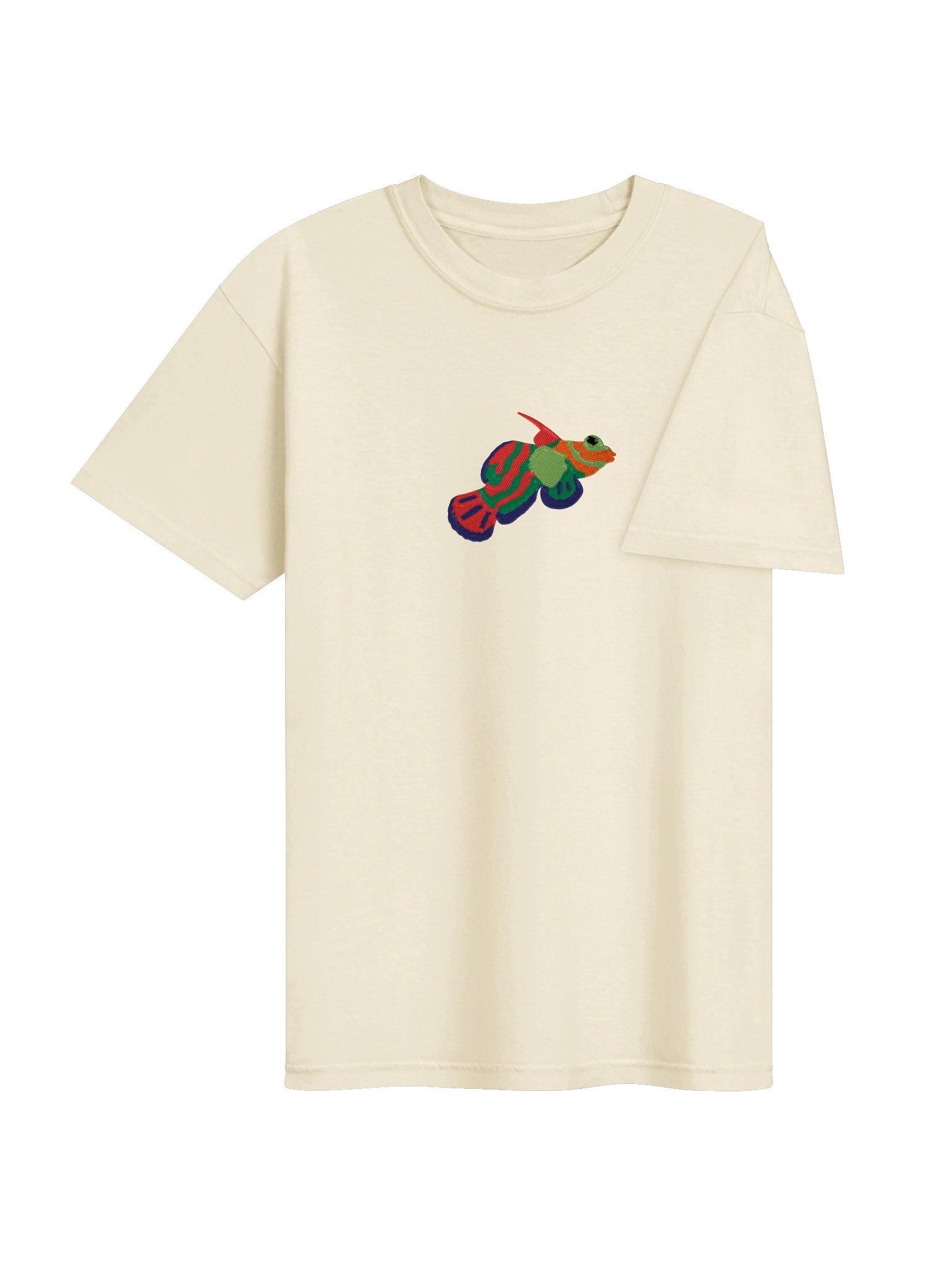 Mandarin Dragonet Embroidered Shirt | Reef Aquarium Fish Embroidery Tee | Saltwater Marine Fish Apparel product image (8)