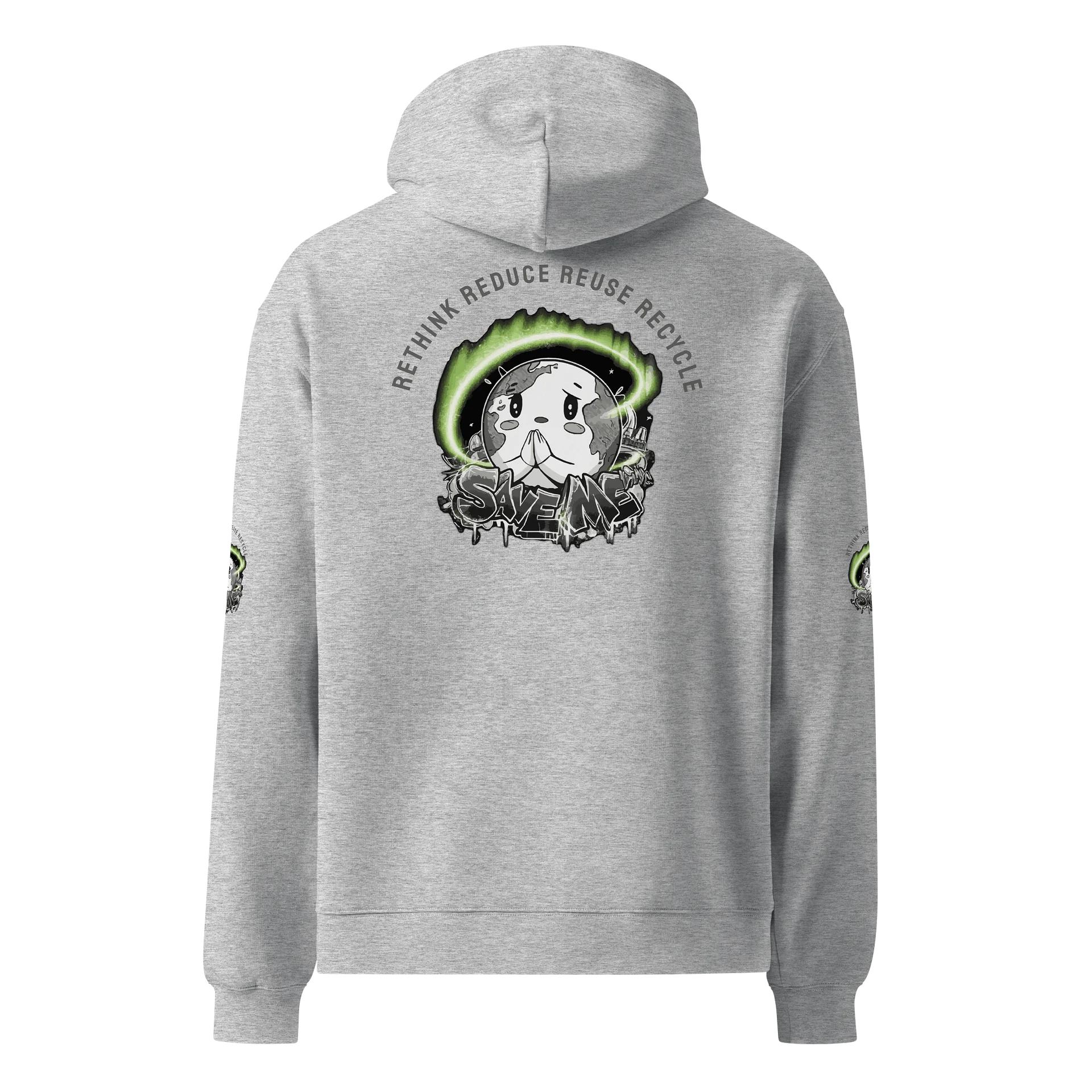 Save Me Unisex Premium Oversized Hoodie | Bold Style for a Greener Future product image (3)