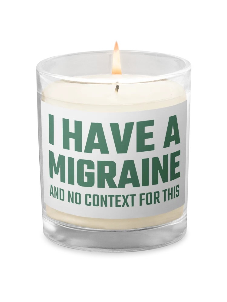 I have a migraine soy candle product image (1)