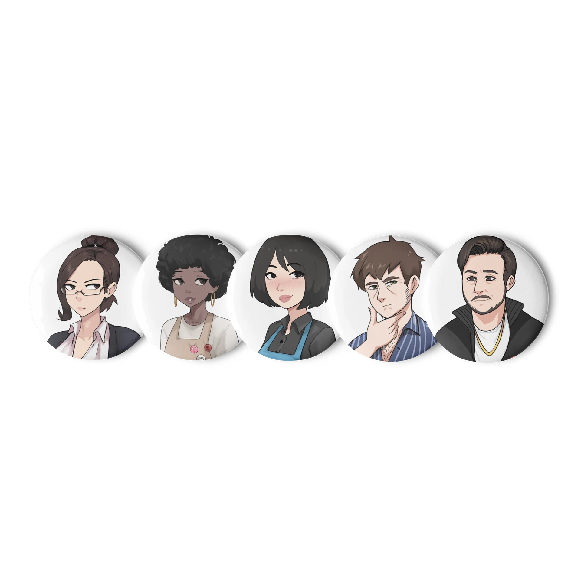 Button Set 2 - Hazelnut Latte product image (1)