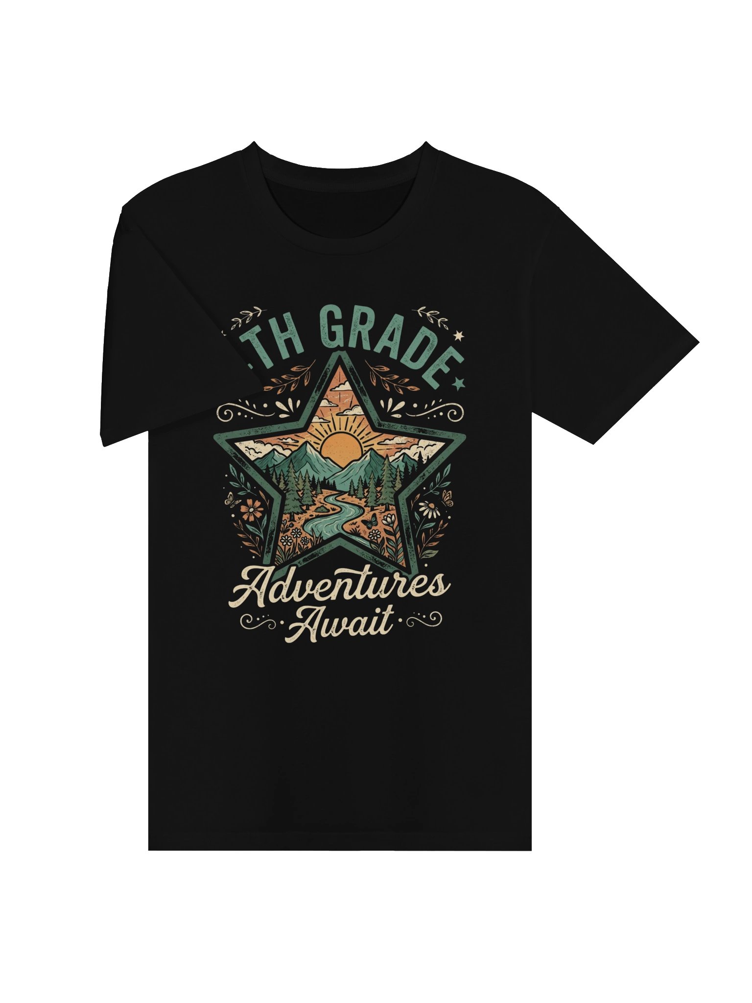 4th Grade Teacher Camper Camping Hiking Adventure Awaits T-Shirt product image (18)