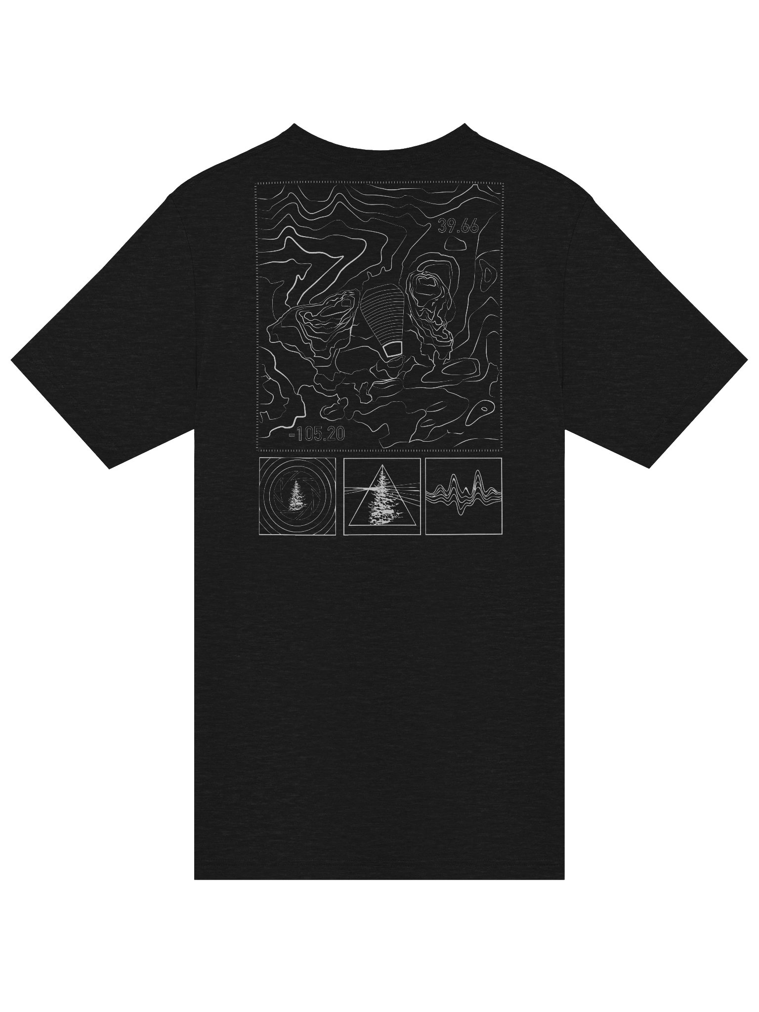 Red Rocks Topographic TShirt product image (5)
