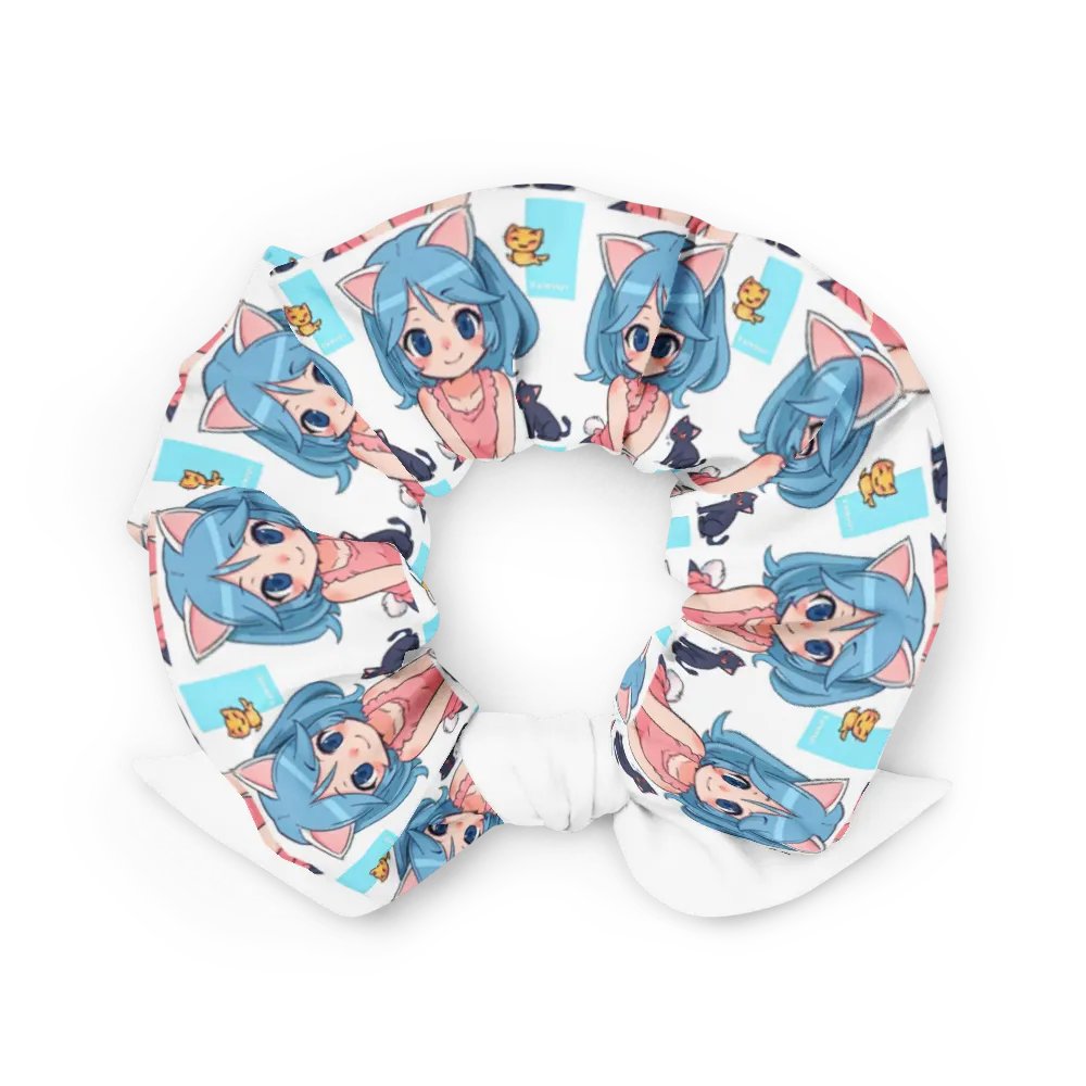 Whimsical Blue-Haired Character All-Over Print Scrunchie product image (2)