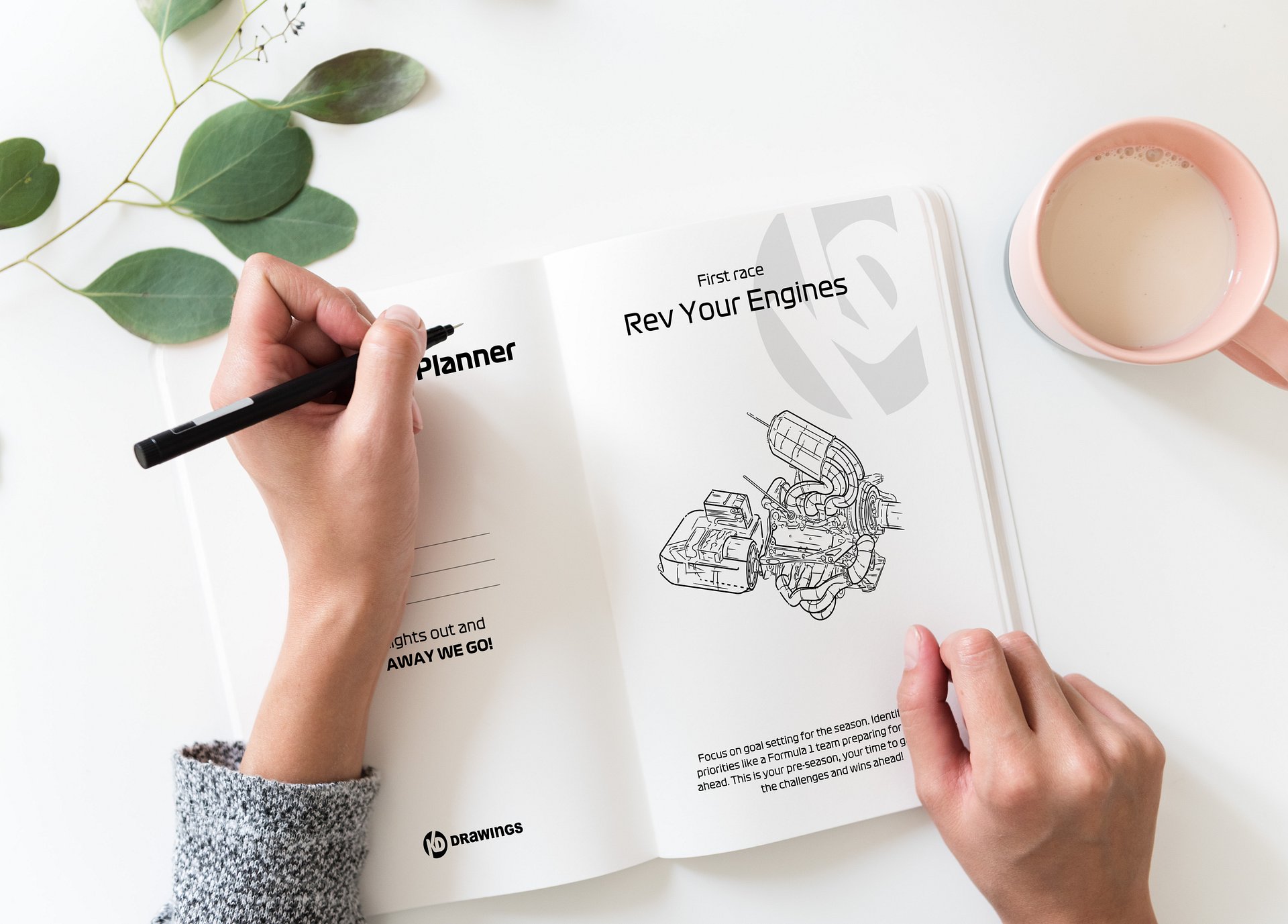 F1 Champion's Planner, Formula 1 calendar, Not dated F1 planner, Business planner, Budget planner, Diary, F1 gift, Formula 1 stickers product image (10)