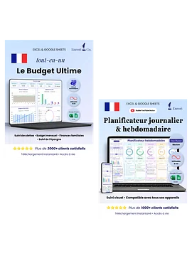 Le Budget Ultime +  Planificateur journalier & hebdomadaire (10 % de réduction)