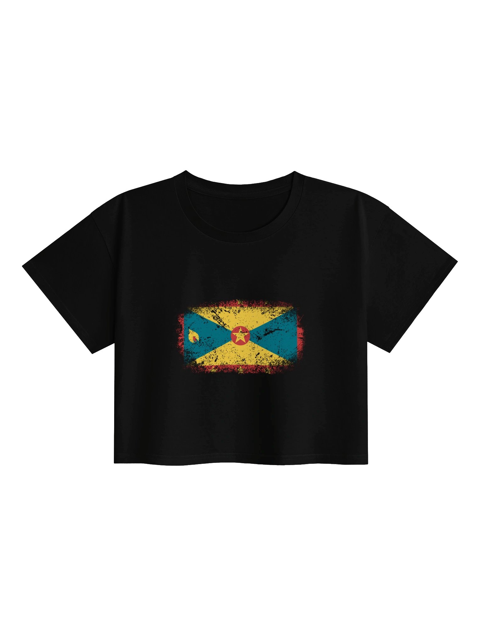 Grenada Flag Crop Top product image (10)