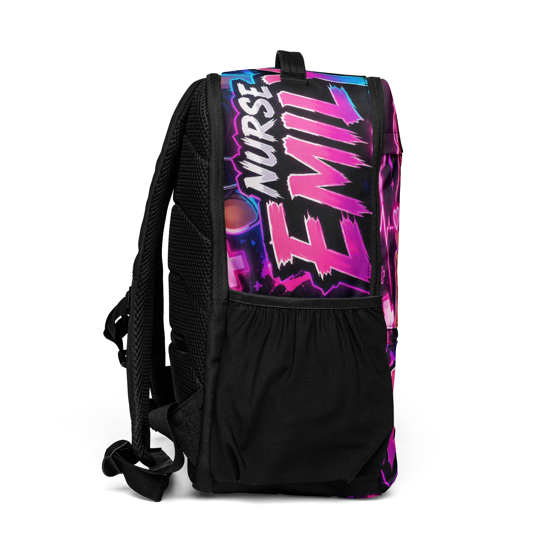 Nurse Emily Neon Cartoon Laptop Backpack product image (6)