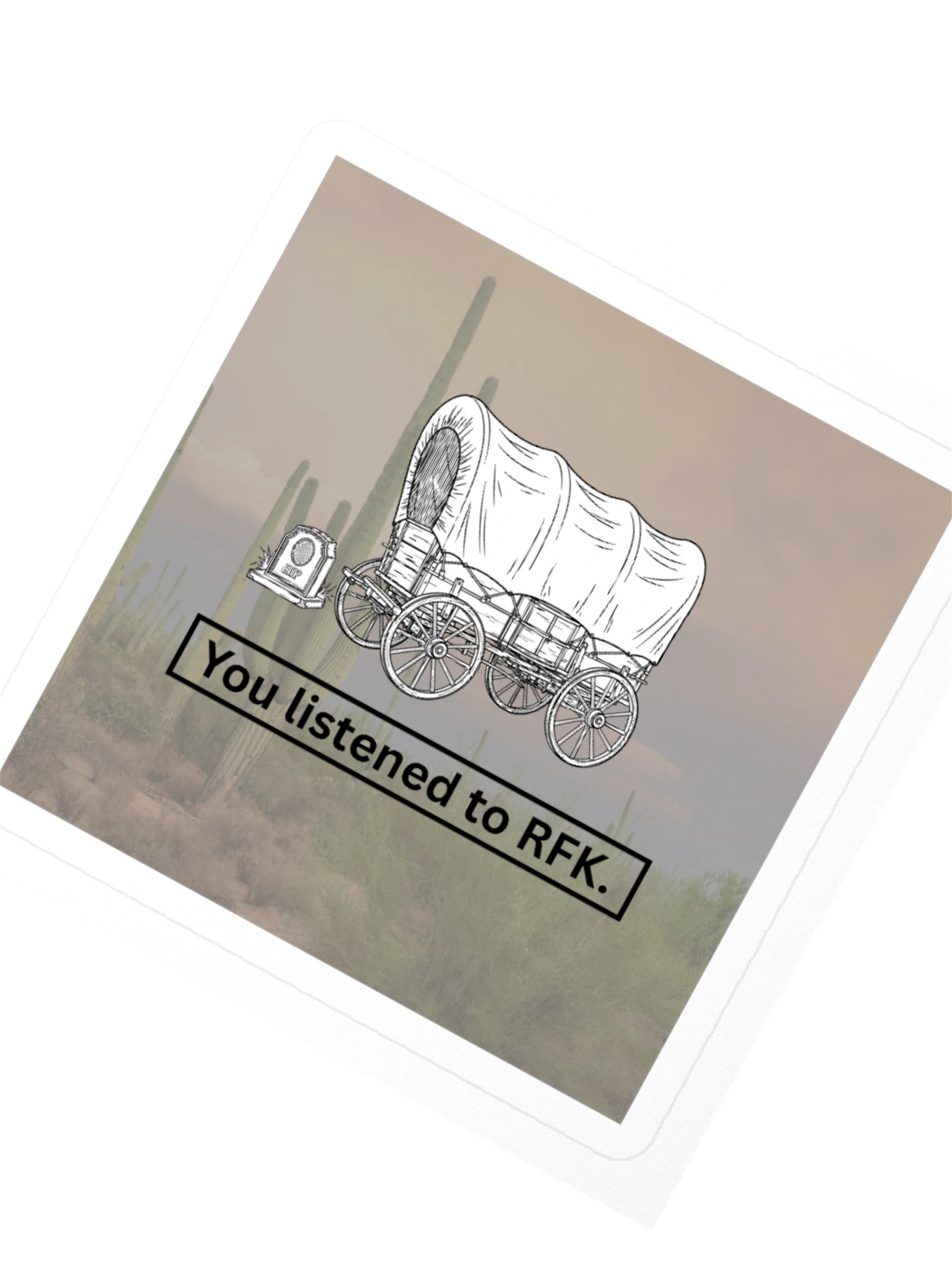 RFK Oregon Trail Kiss Cut Sticker product image (4)