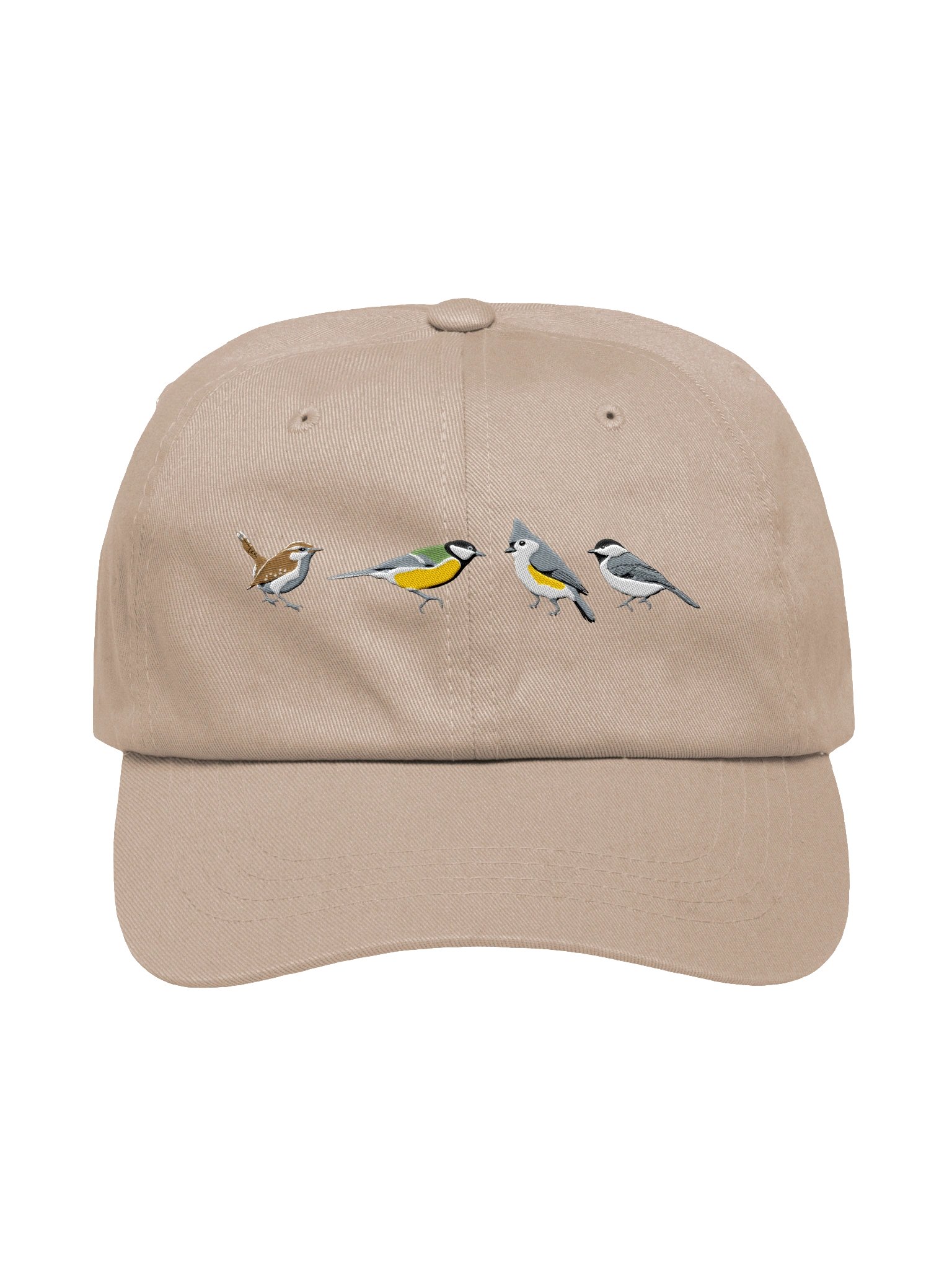 Backyard Birding Embroidered Hat | Carolina Wren, Great Tit, Tufted Titmouse & Chickadee product image (57)