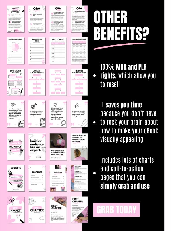 MRR/PLR Feminine eBook Templates product image (7)