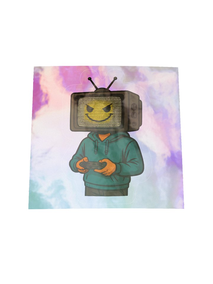 Cheap Gamer Guy Holographic Kiss Cut Sticker product image (2)