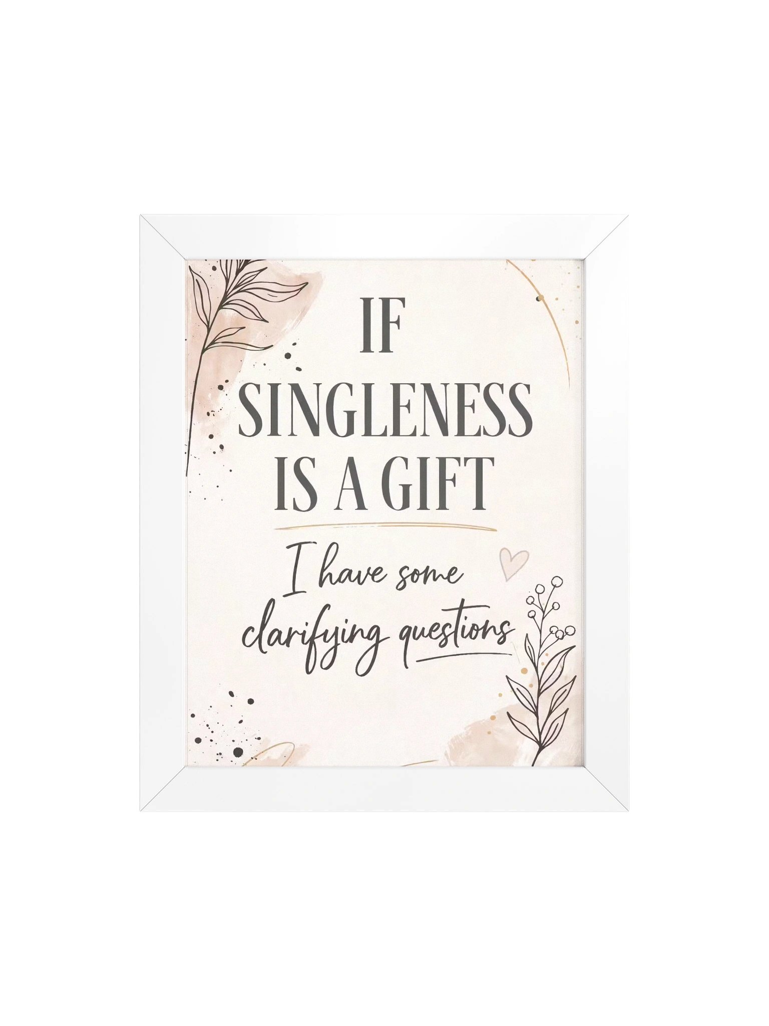 If Singleness Is a Gift | Christian Wall Art for Singles product image (5)