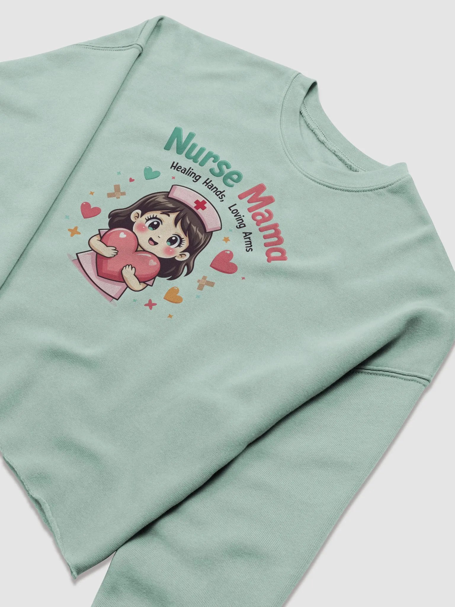 Nurse Mama Fleece Crop Sweatshirt product image (14)