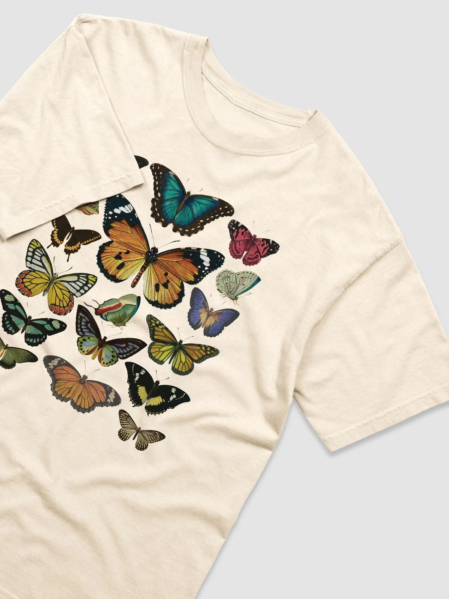 Butterflies and Moths T-Shirt | Vintage-Style Cottagecore Design of Various Butterflies and Moths product image (21)