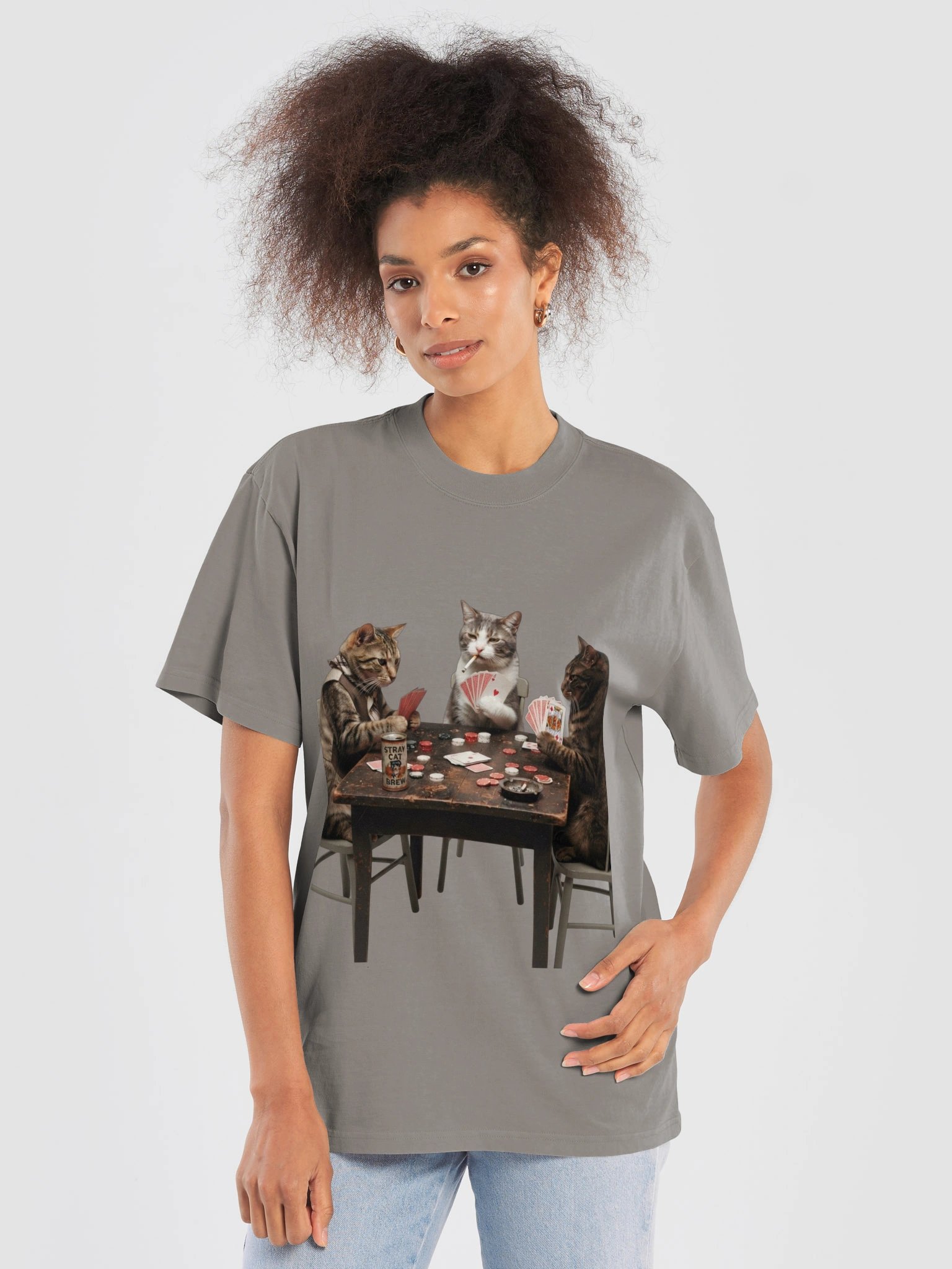 Funny Cats Playing Poker T-Shirt product image (19)