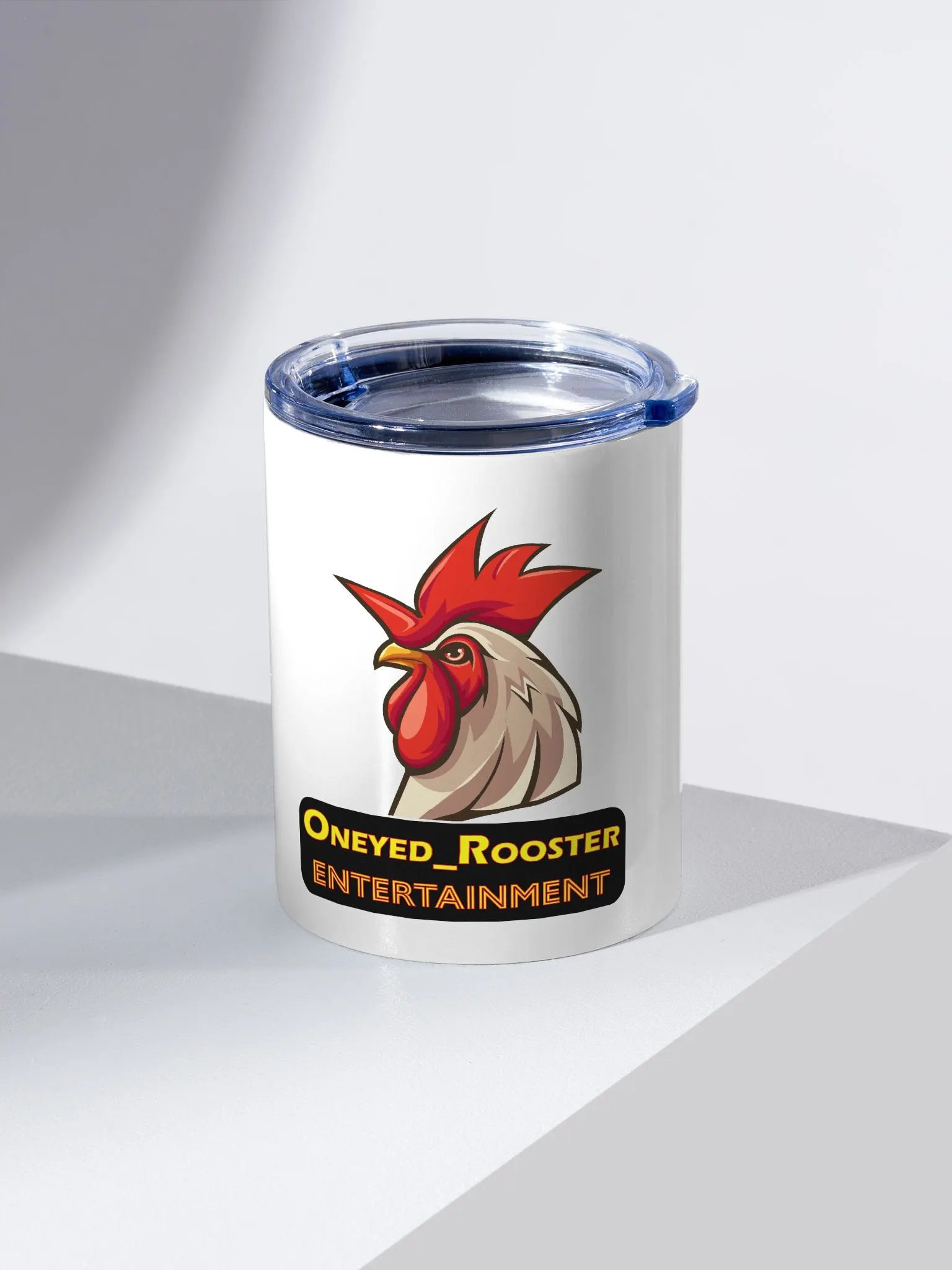 Retro Oneyed_Rooster Logo Small Tumbler. product image (2)