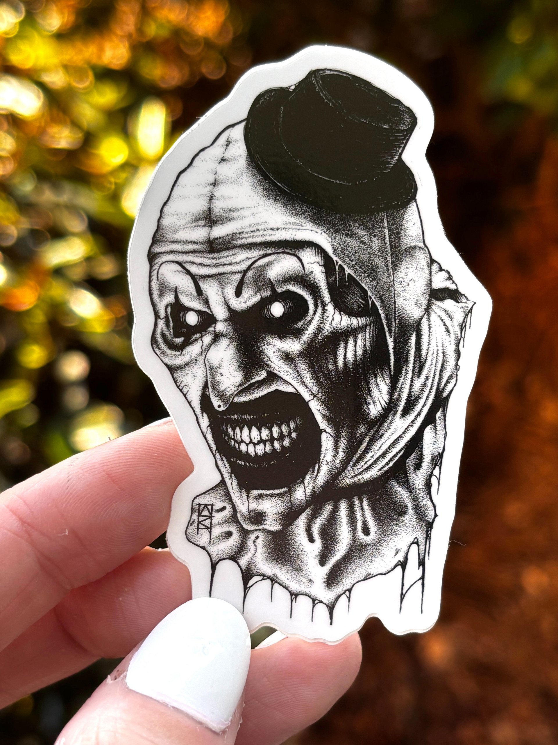 Art the Clown Vinyl Sticker product image (1)