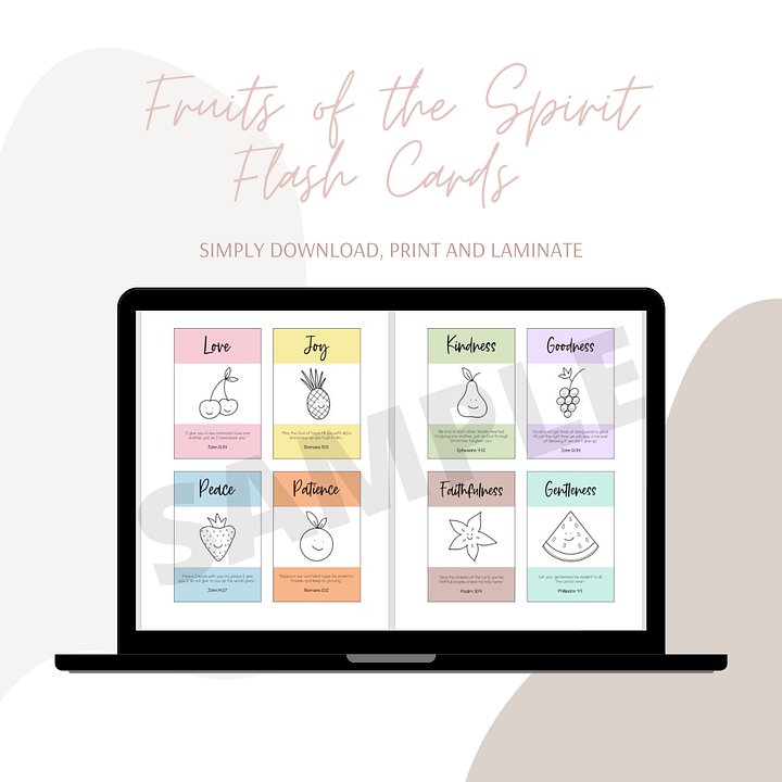 Fruits of the Spirit Printable Cards product image (1)