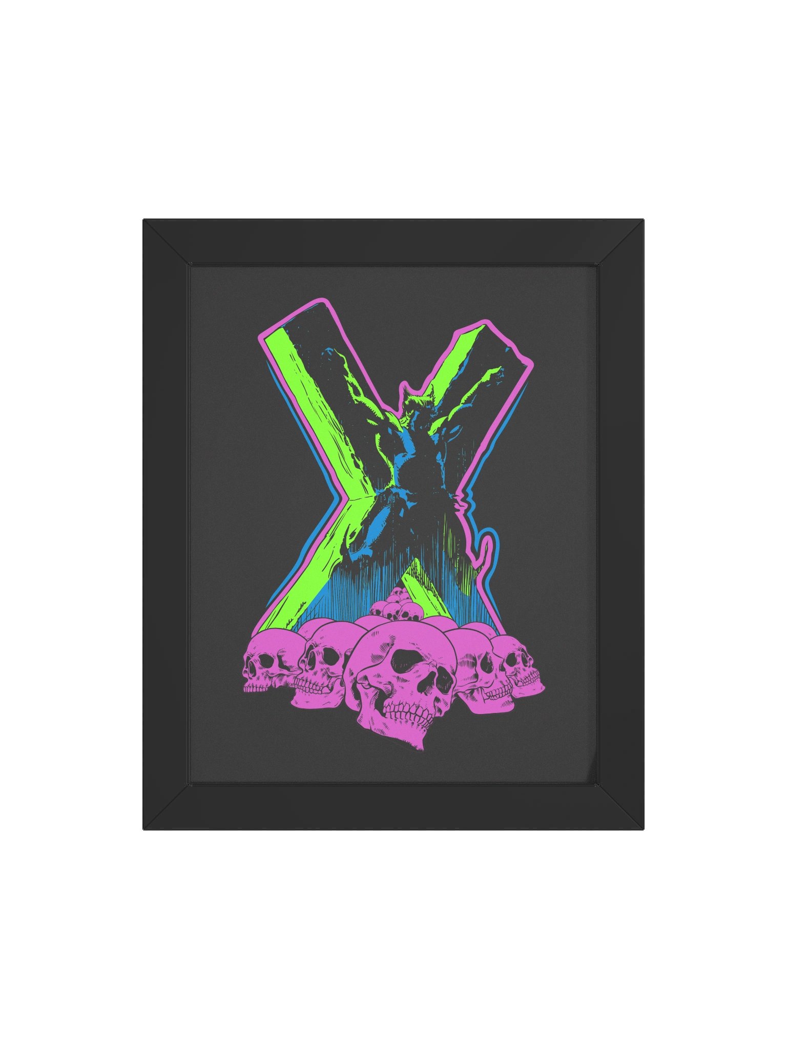 X Skulls Framed Poster product image (4)