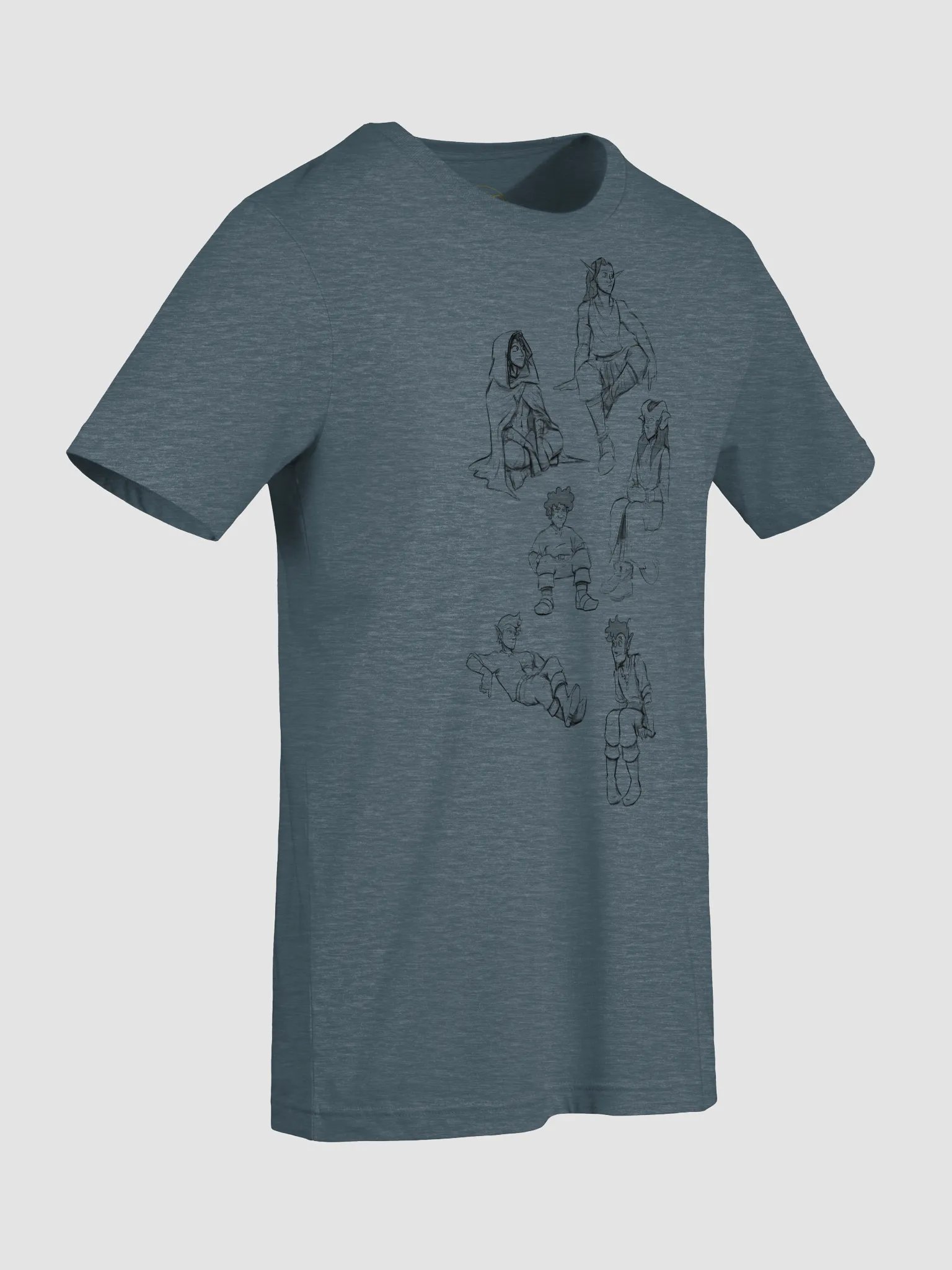 Dragoones Sketch Heroes Tshirt product image (70)