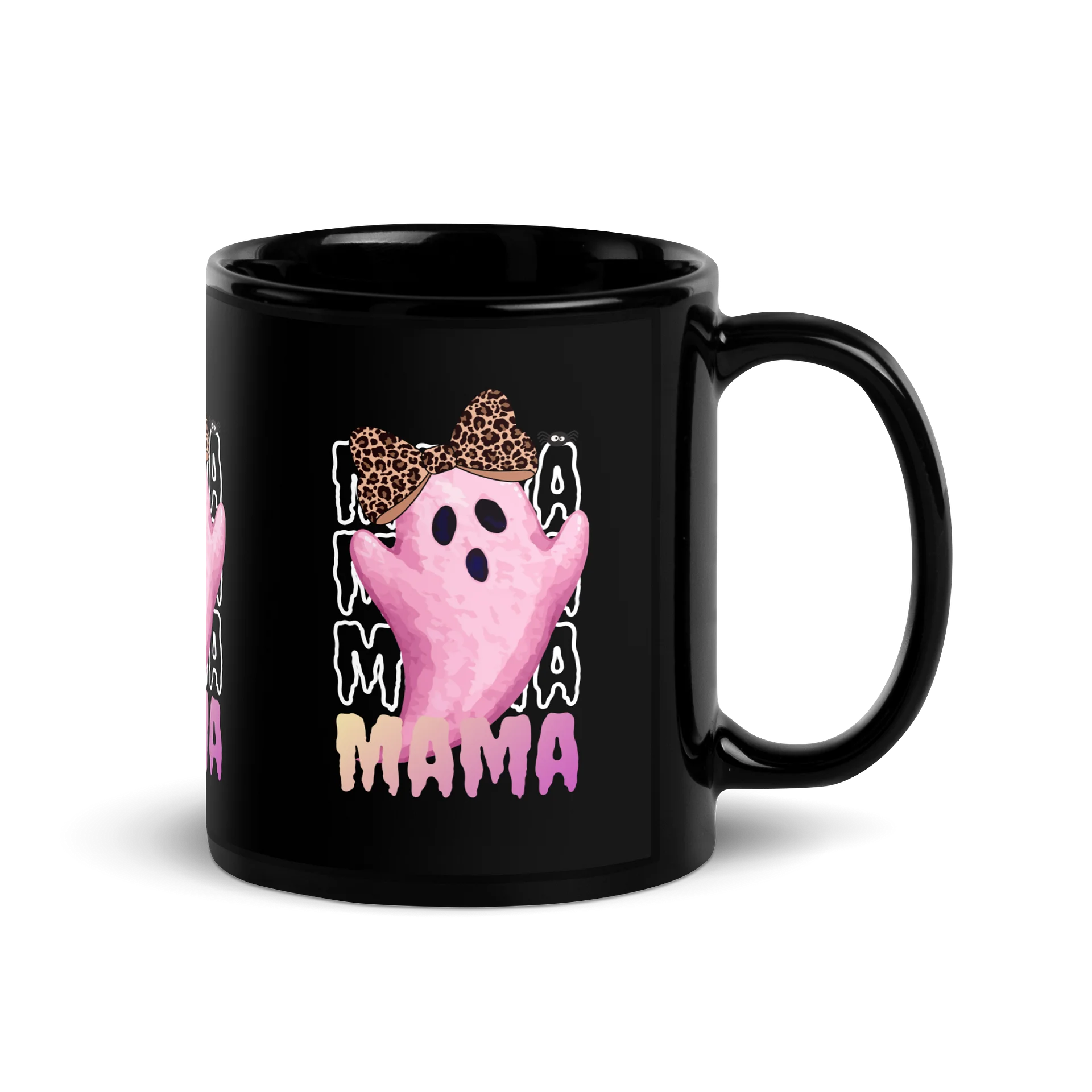 Spooky Mama Leopard Bow Mug 👻� product image (2)