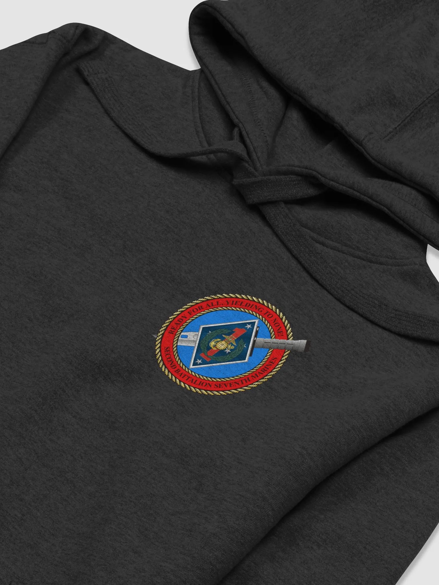 2nd Battalion 7th Marines Dark Hooded Sweatshirt product image (3)