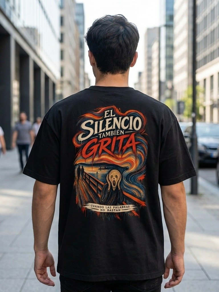 Camiseta “El Silencio También Grita” | Arte Inspirado en El Grito product image (3)