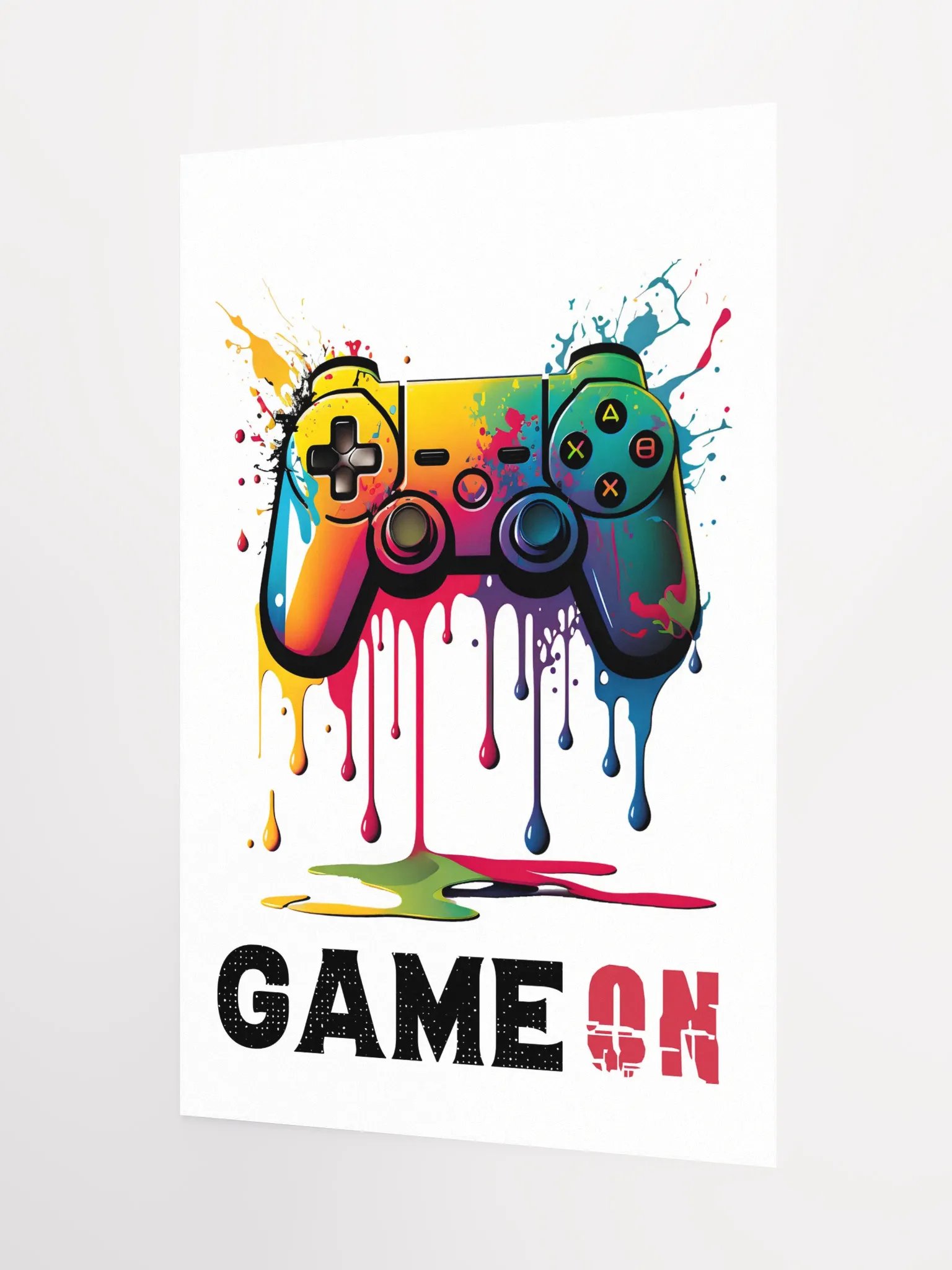 Game On: Xbox Controller – Gaming Splattered Poster Paint product image (8)